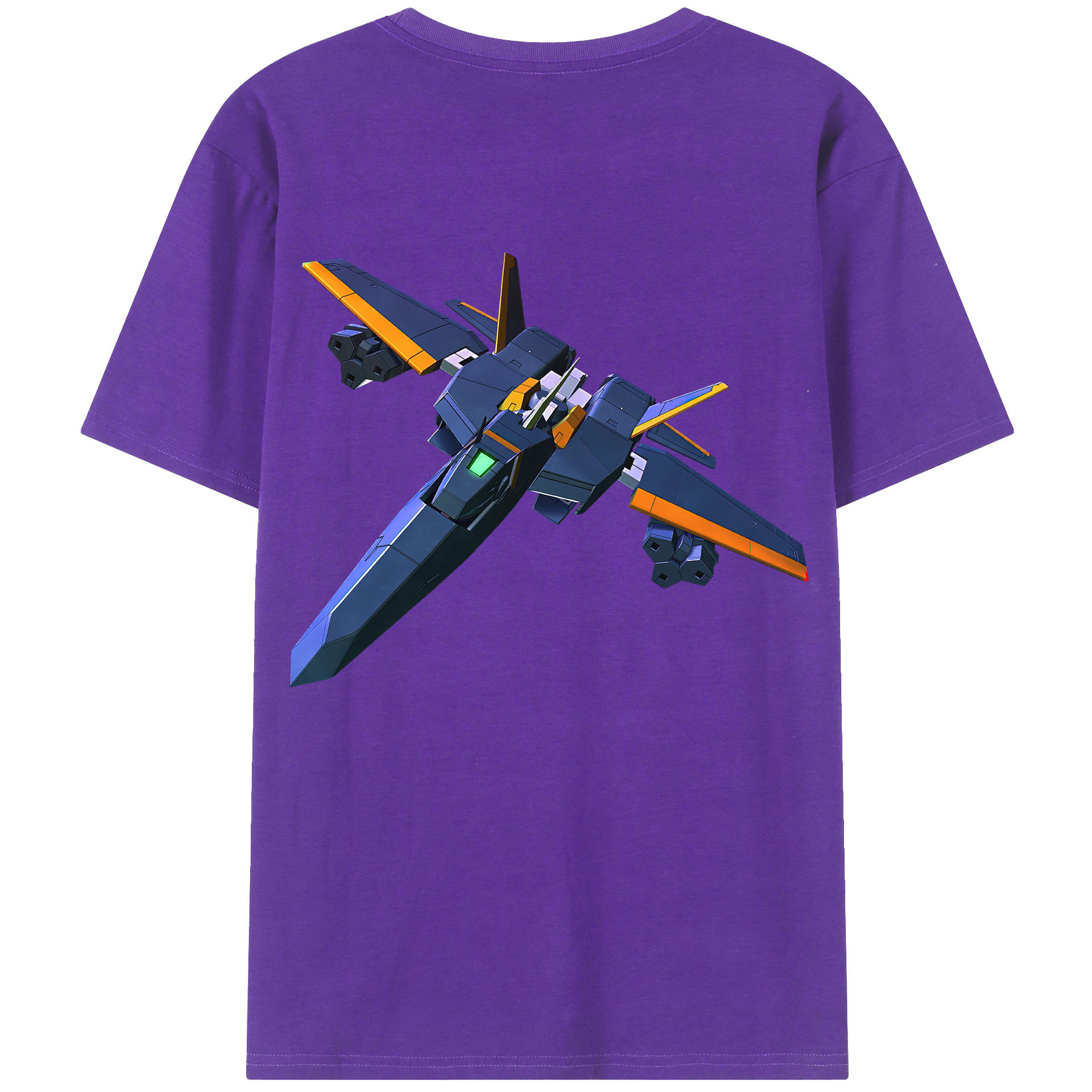 （画像用） 機動戦士ガンダム Mobile Suit Gundam 綿100％ メンズ半袖Tシャツ（バックプリント） 通気性
