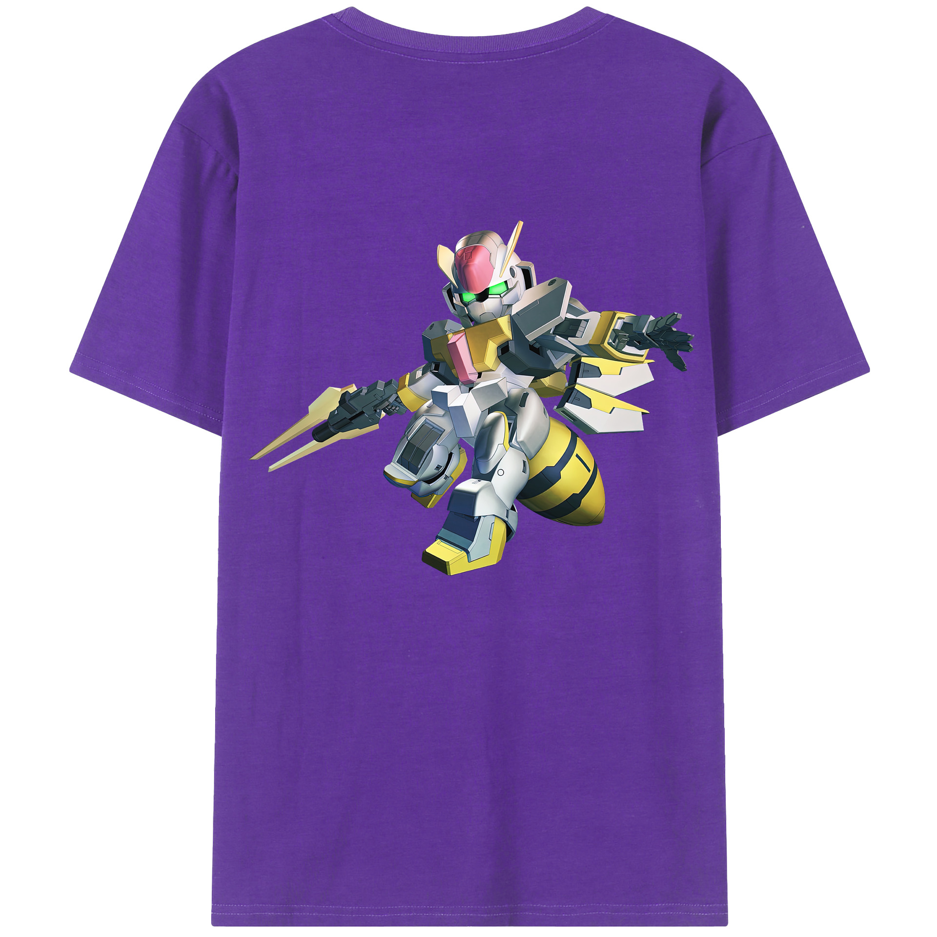（画像用） 機動戦士ガンダム Mobile Suit Gundam 綿100％ メンズ半袖Tシャツ（バックプリント） 通気性