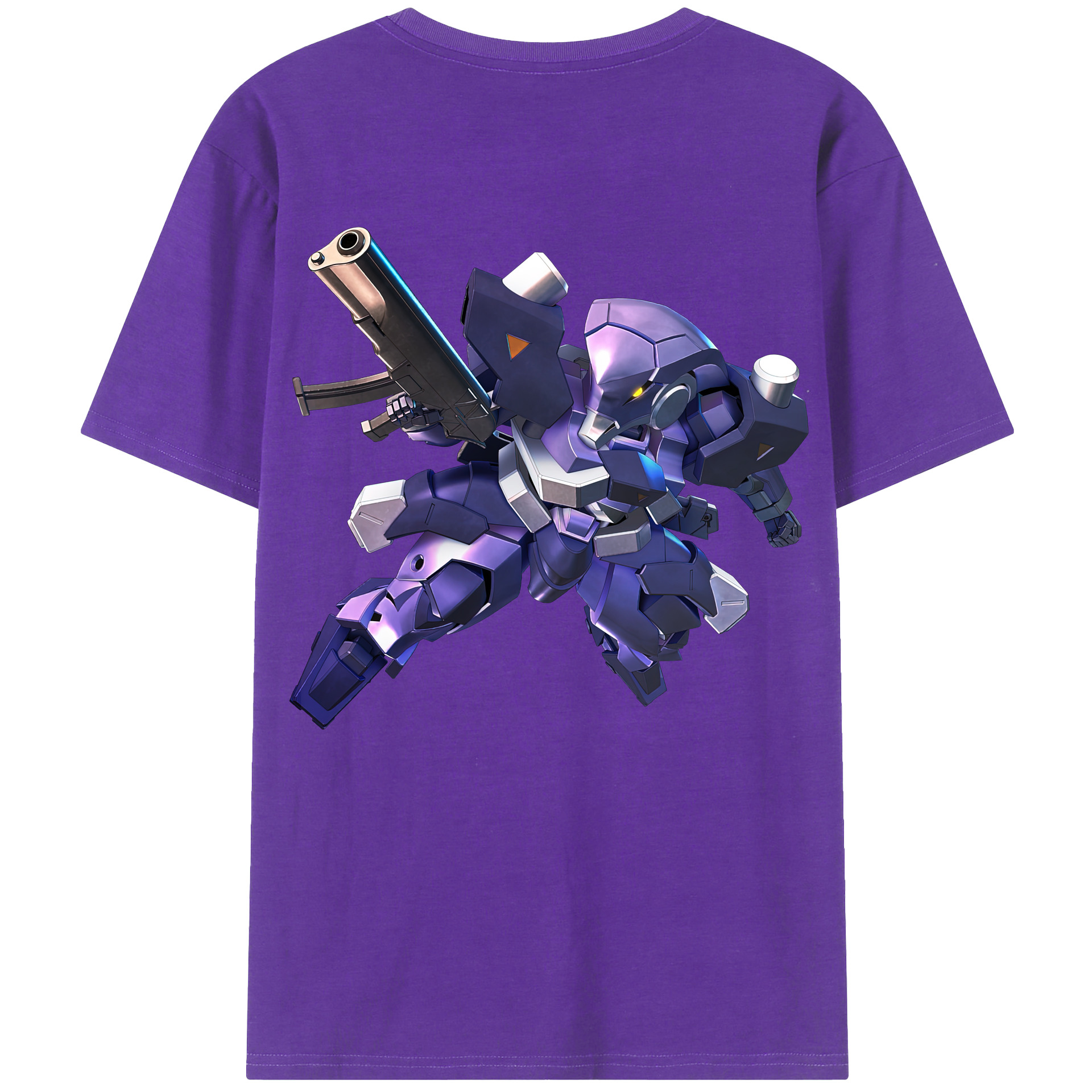 （画像用） 機動戦士ガンダム Mobile Suit Gundam 綿100％ メンズ半袖Tシャツ（バックプリント） 通気性