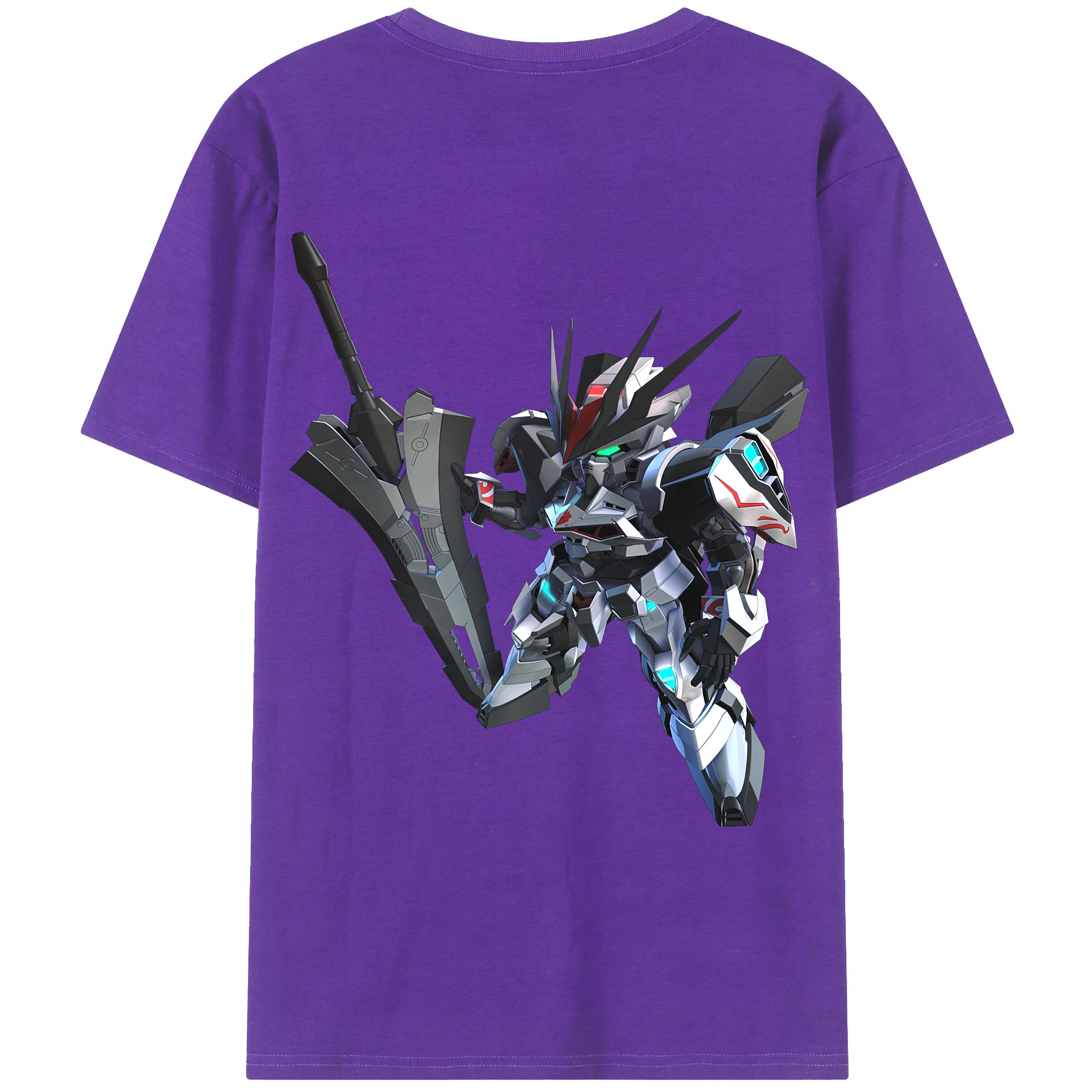 （画像用） 機動戦士ガンダム Mobile Suit Gundam 綿100％ メンズ半袖Tシャツ（バックプリント） 通気性
