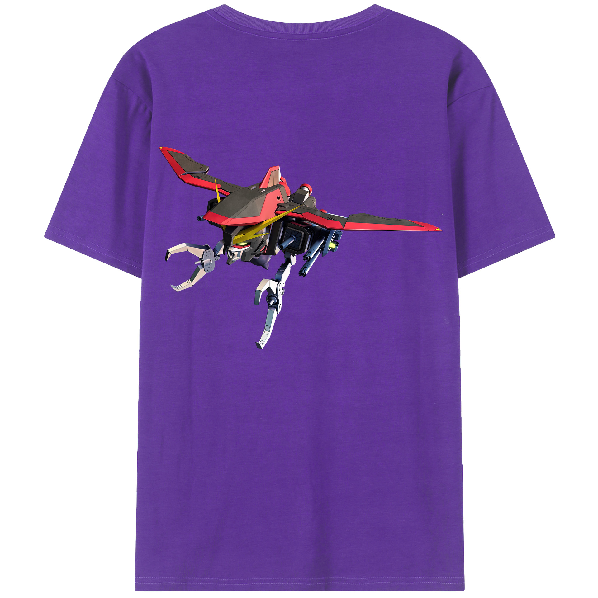 （画像用） 機動戦士ガンダム Mobile Suit Gundam 綿100％ メンズ半袖Tシャツ（バックプリント） 通気性