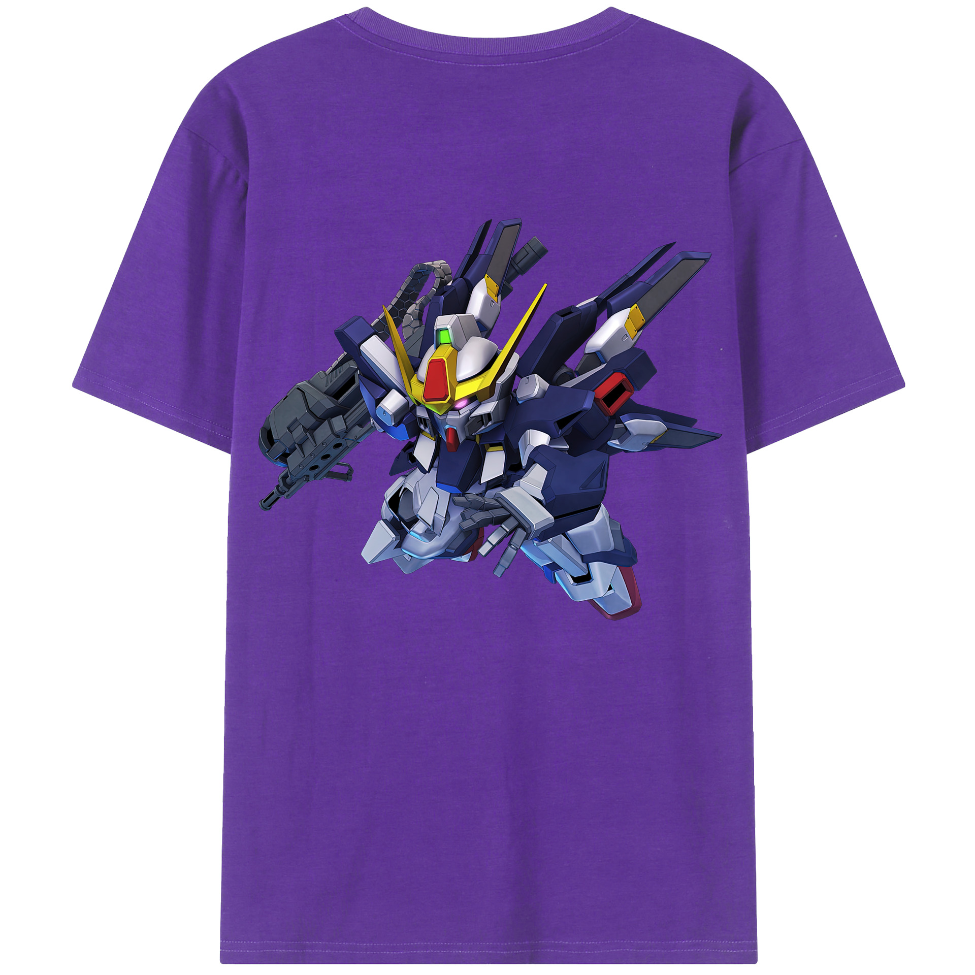 （画像用） 機動戦士ガンダム Mobile Suit Gundam 綿100％ メンズ半袖Tシャツ（バックプリント） 通気性