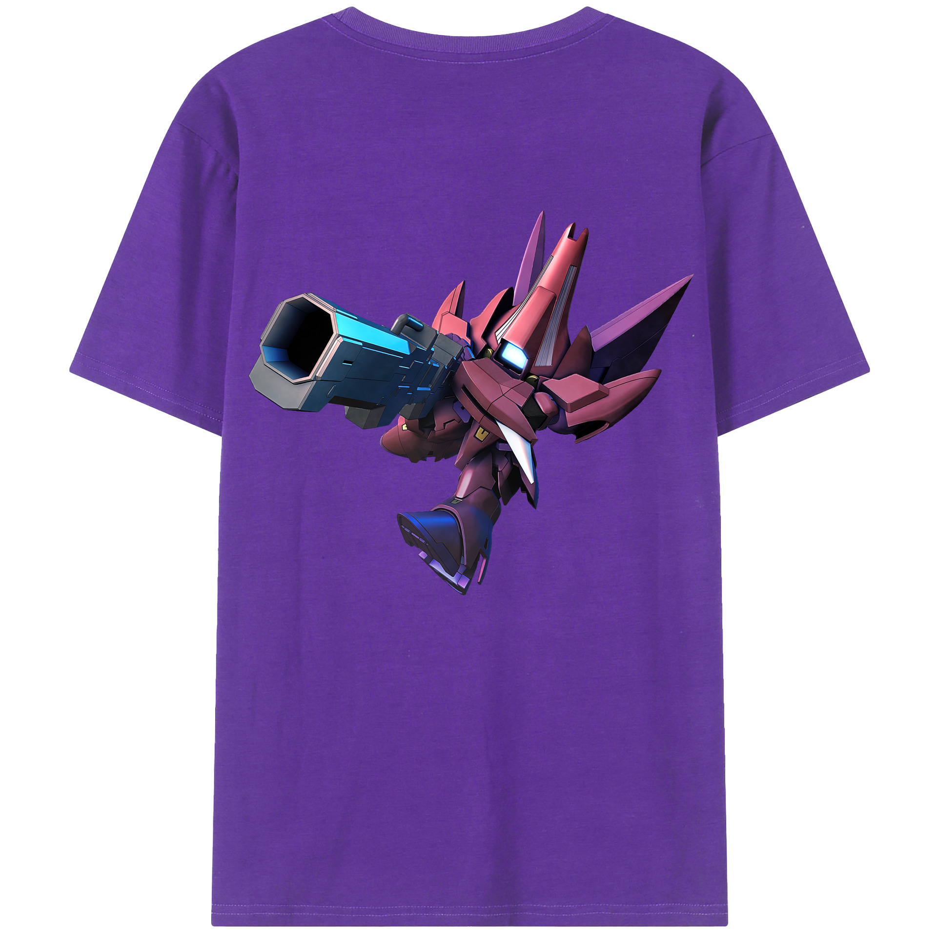 （画像用） 機動戦士ガンダム Mobile Suit Gundam 綿100％ メンズ半袖Tシャツ（バックプリント） 通気性