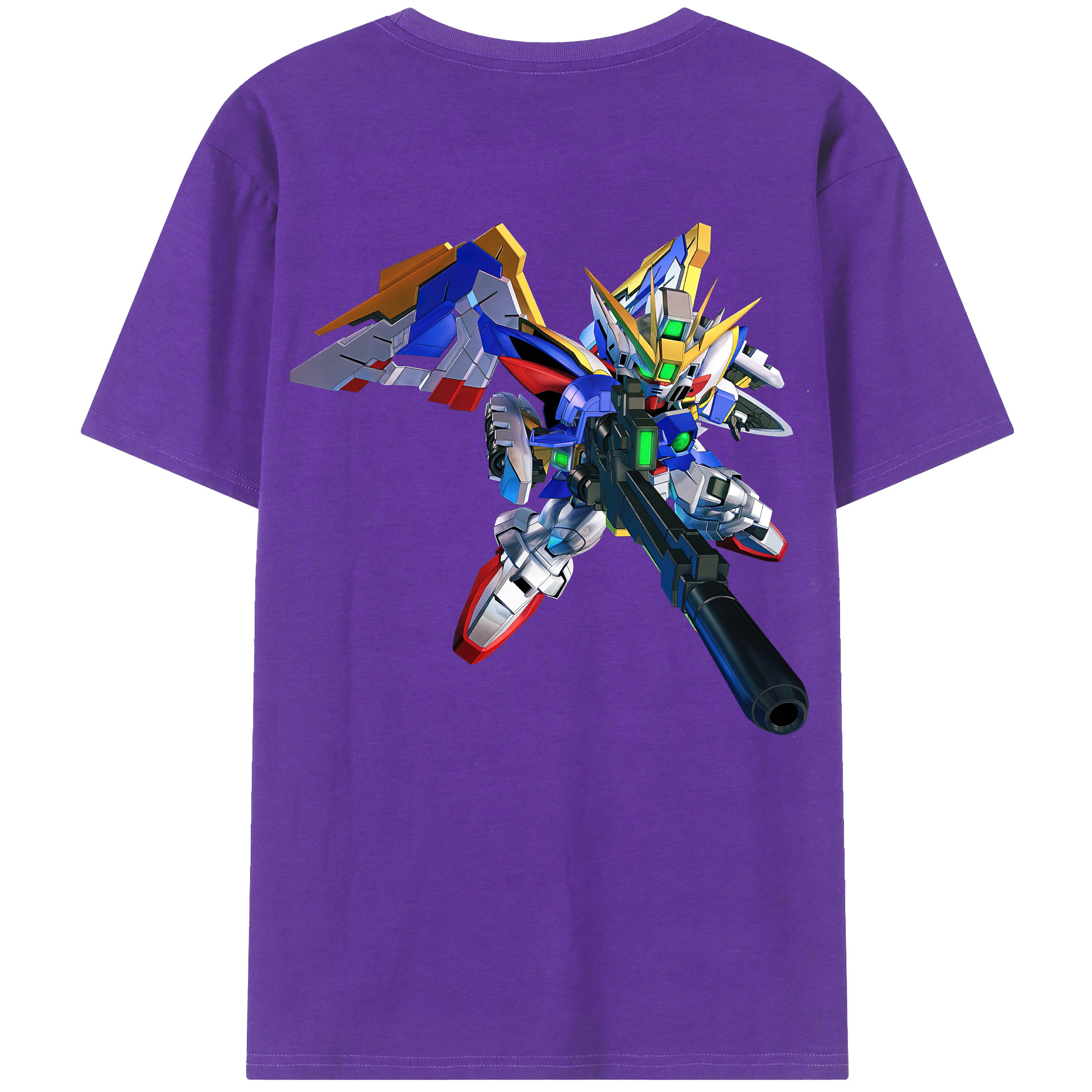 （画像用） 機動戦士ガンダム Mobile Suit Gundam 綿100％ メンズ半袖Tシャツ（バックプリント） 通気性