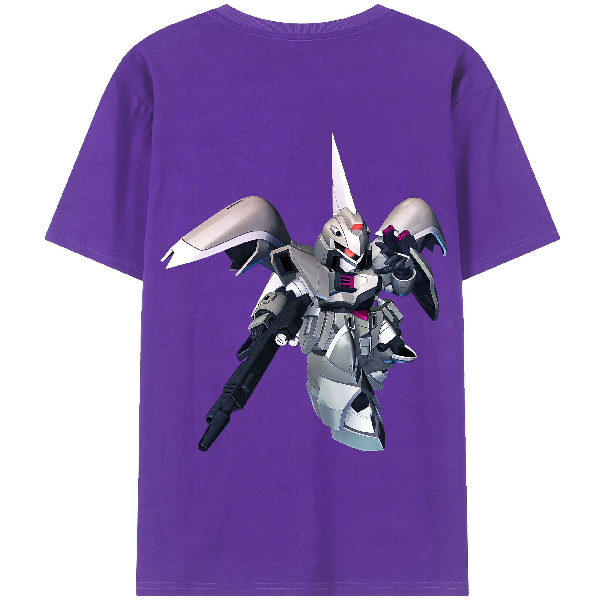 （画像用） 機動戦士ガンダム Mobile Suit Gundam 綿100％ メンズ半袖Tシャツ（バックプリント） 通気性
