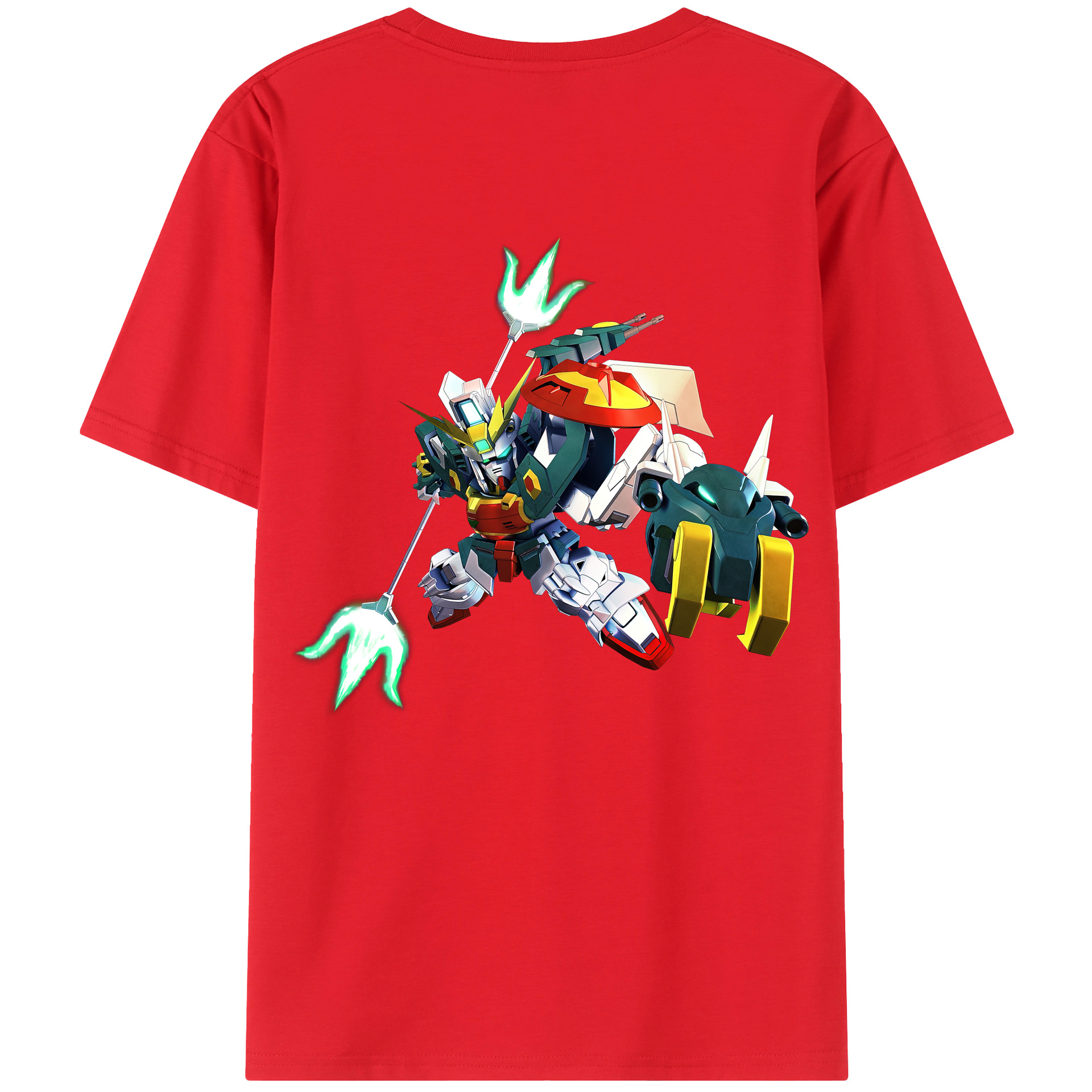 （画像用） 機動戦士ガンダム Mobile Suit Gundam 綿100％ メンズ半袖Tシャツ（バックプリント） 通気性