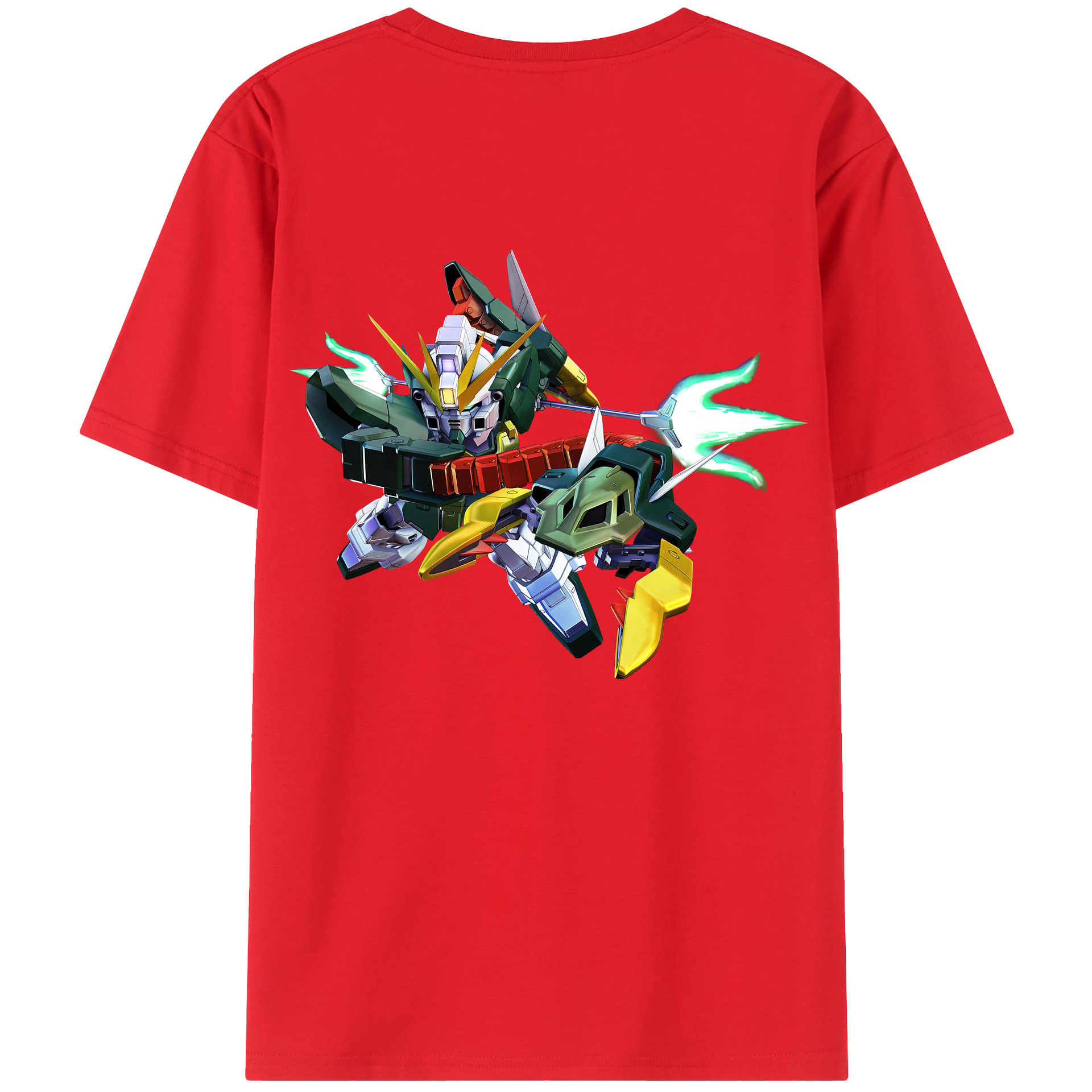 （画像用） 機動戦士ガンダム Mobile Suit Gundam 綿100％ メンズ半袖Tシャツ（バックプリント） 通気性