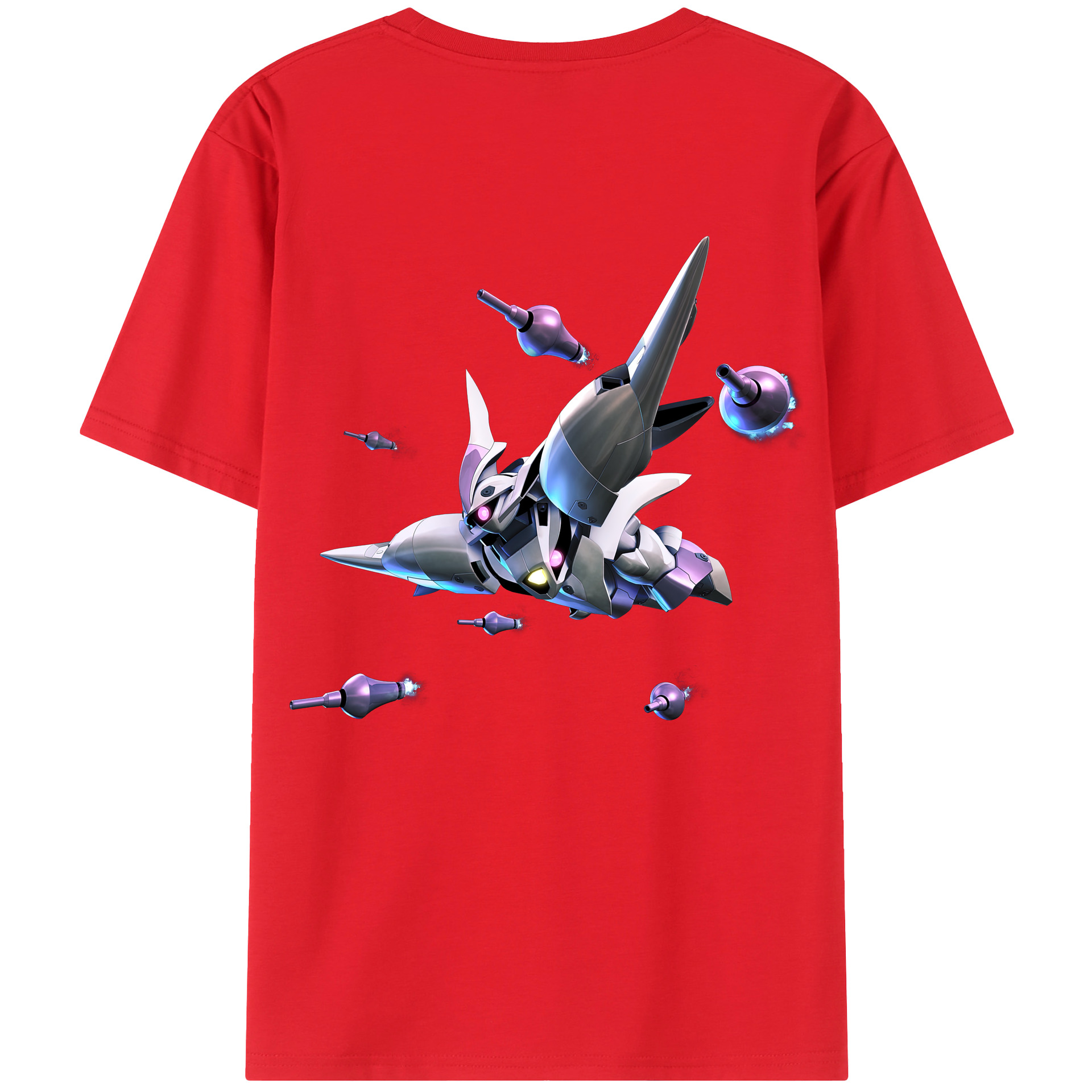 （画像用） 機動戦士ガンダム Mobile Suit Gundam 綿100％ メンズ半袖Tシャツ（バックプリント） 通気性