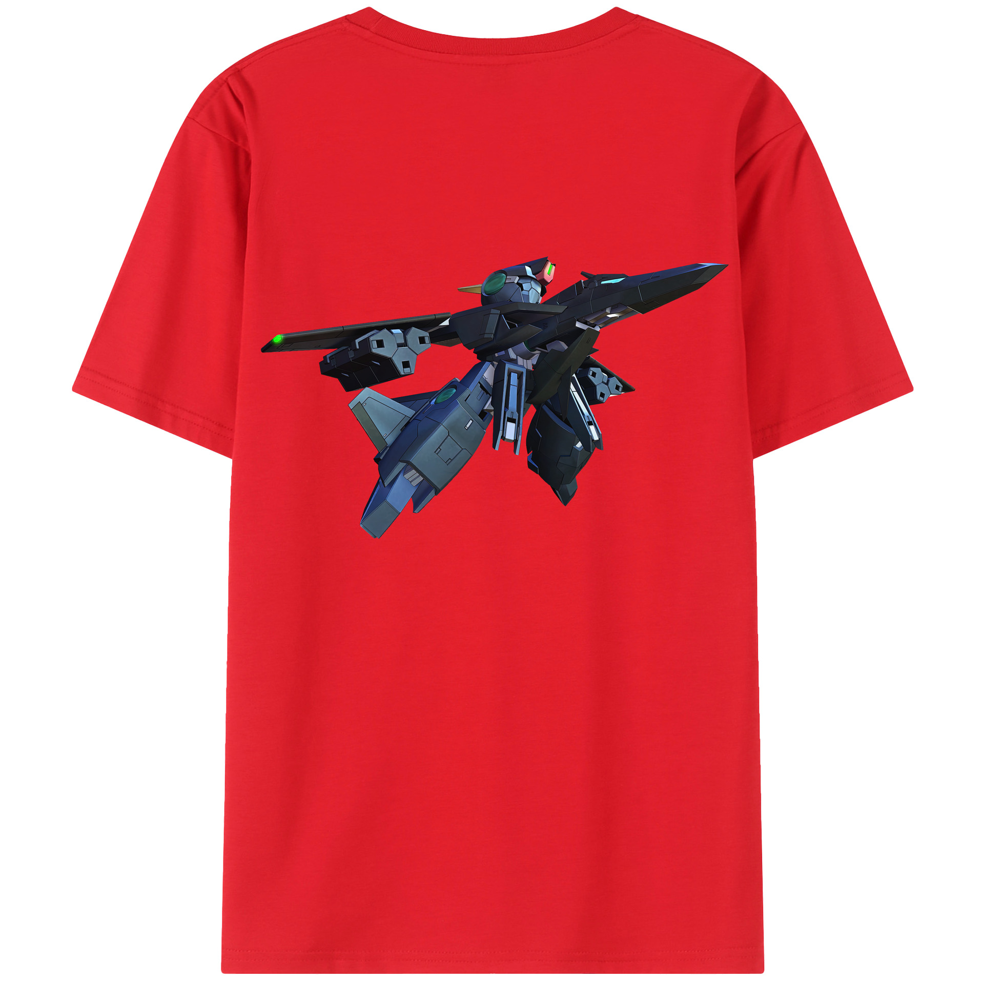 （画像用） 機動戦士ガンダム Mobile Suit Gundam 綿100％ メンズ半袖Tシャツ（バックプリント） 通気性