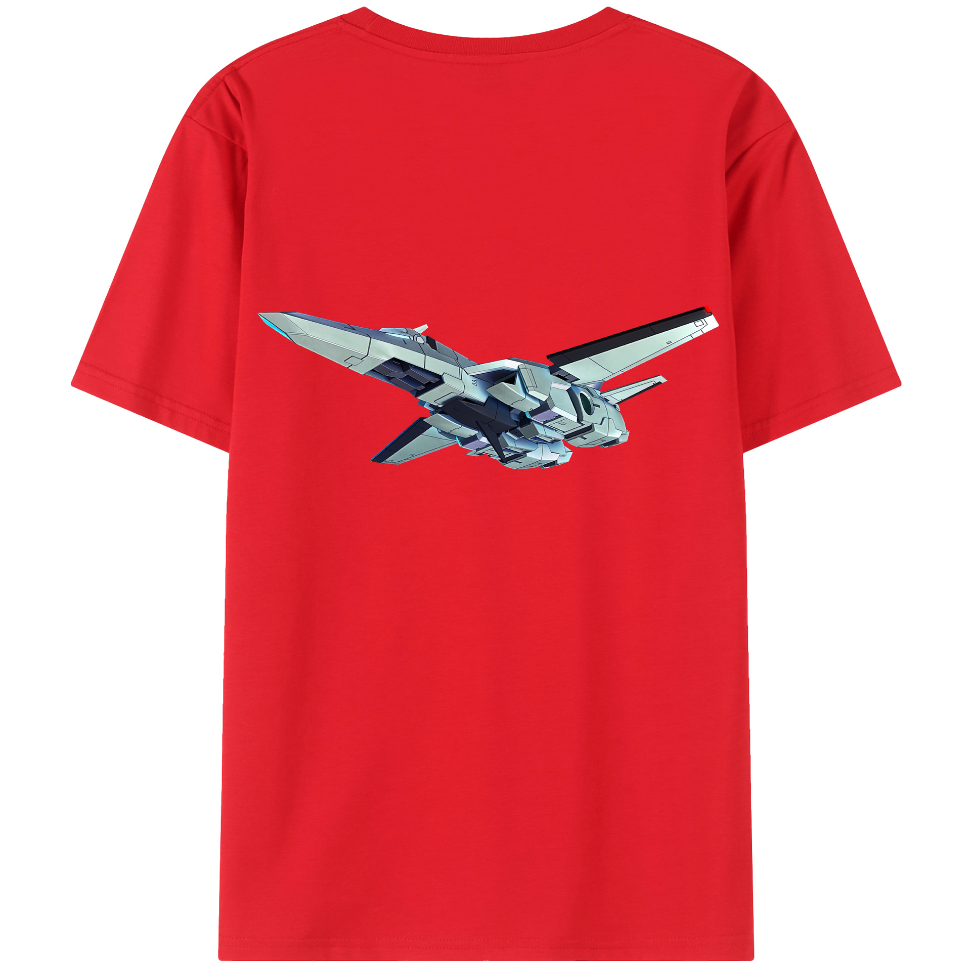 （画像用） 機動戦士ガンダム Mobile Suit Gundam 綿100％ メンズ半袖Tシャツ（バックプリント） 通気性