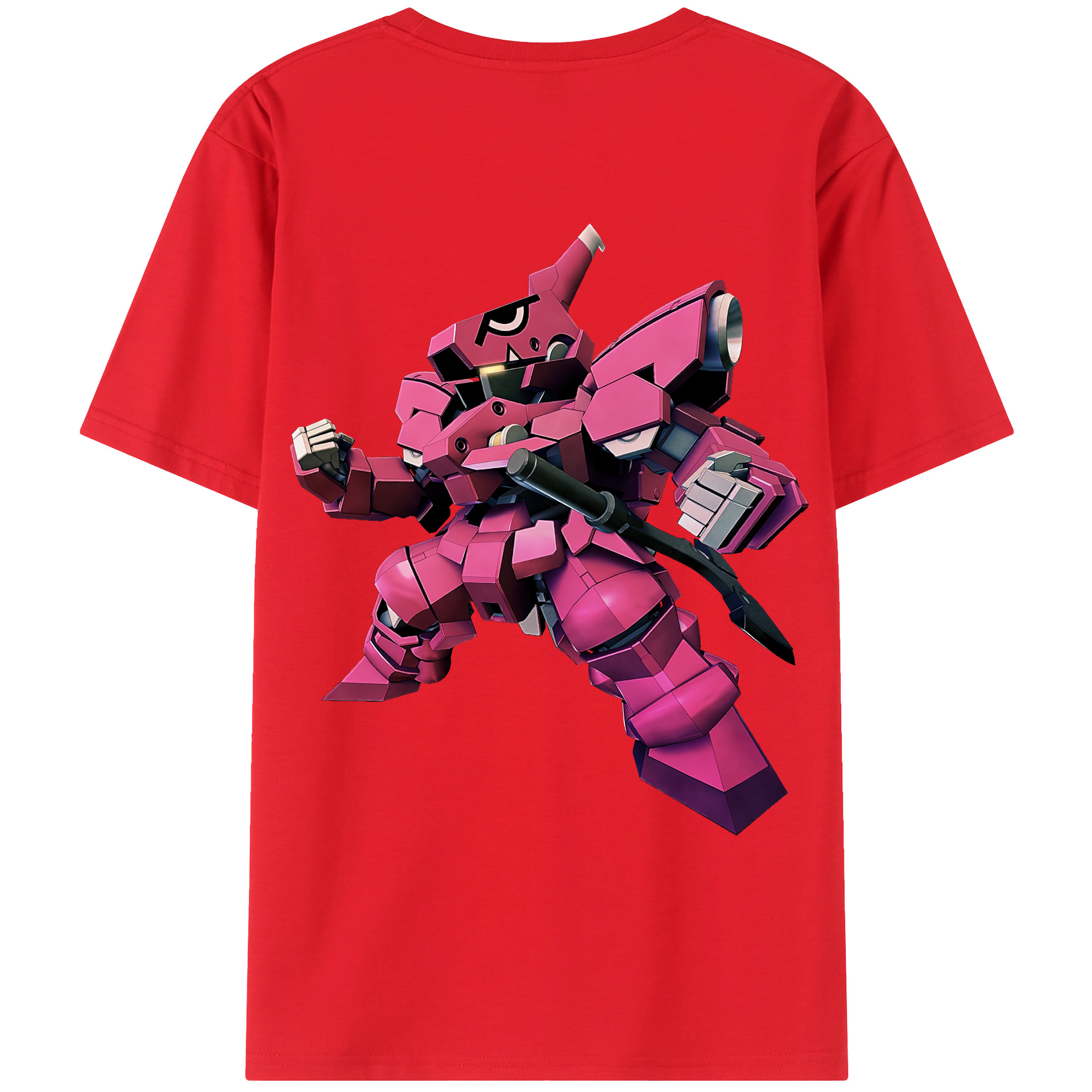 （画像用） 機動戦士ガンダム Mobile Suit Gundam 綿100％ メンズ半袖Tシャツ（バックプリント） 通気性