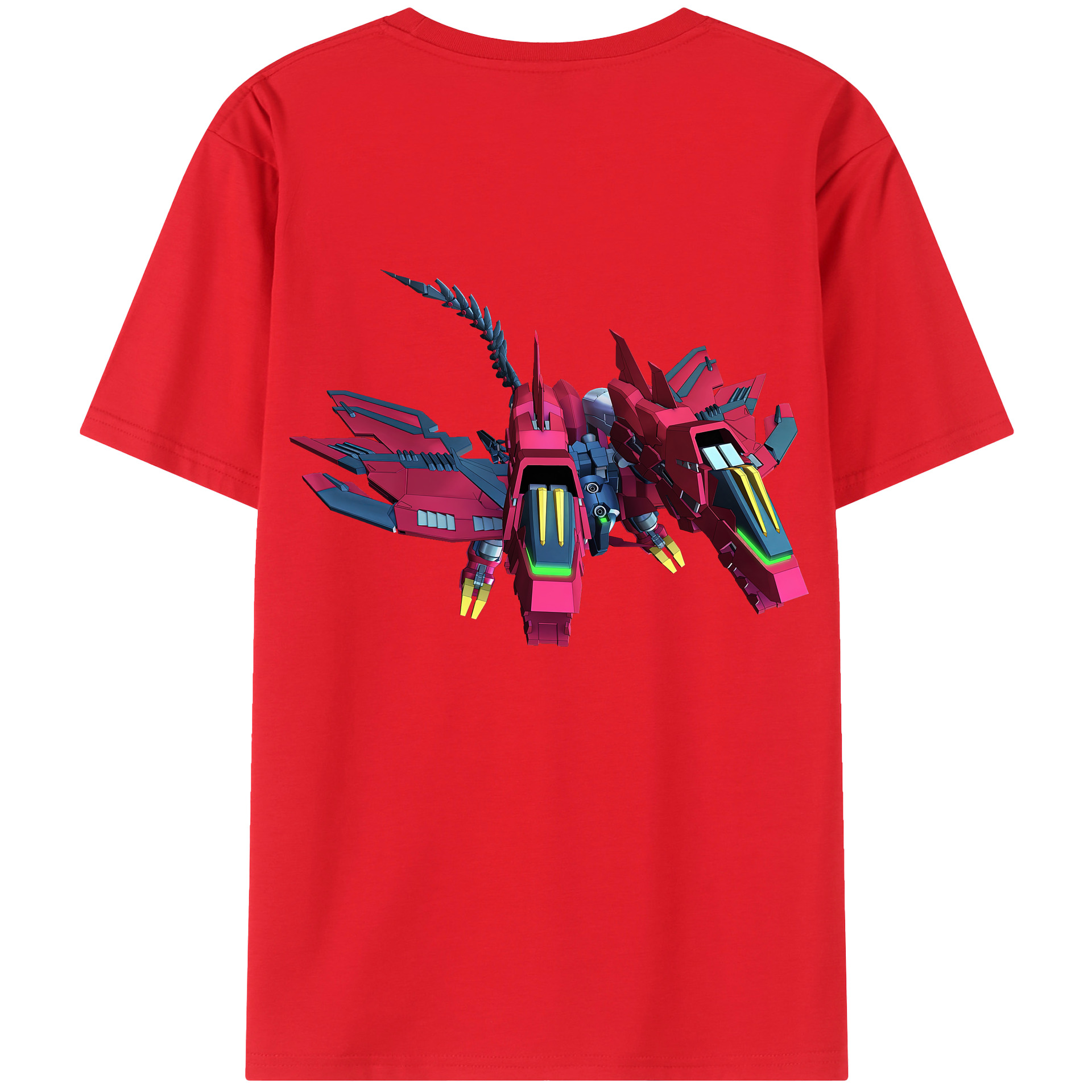 （画像用） 機動戦士ガンダム Mobile Suit Gundam 綿100％ メンズ半袖Tシャツ（バックプリント） 通気性