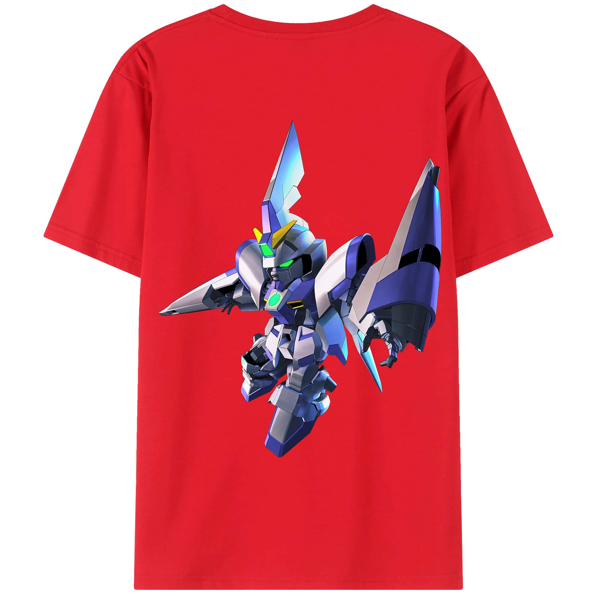 （画像用） 機動戦士ガンダム Mobile Suit Gundam 綿100％ メンズ半袖Tシャツ（バックプリント） 通気性