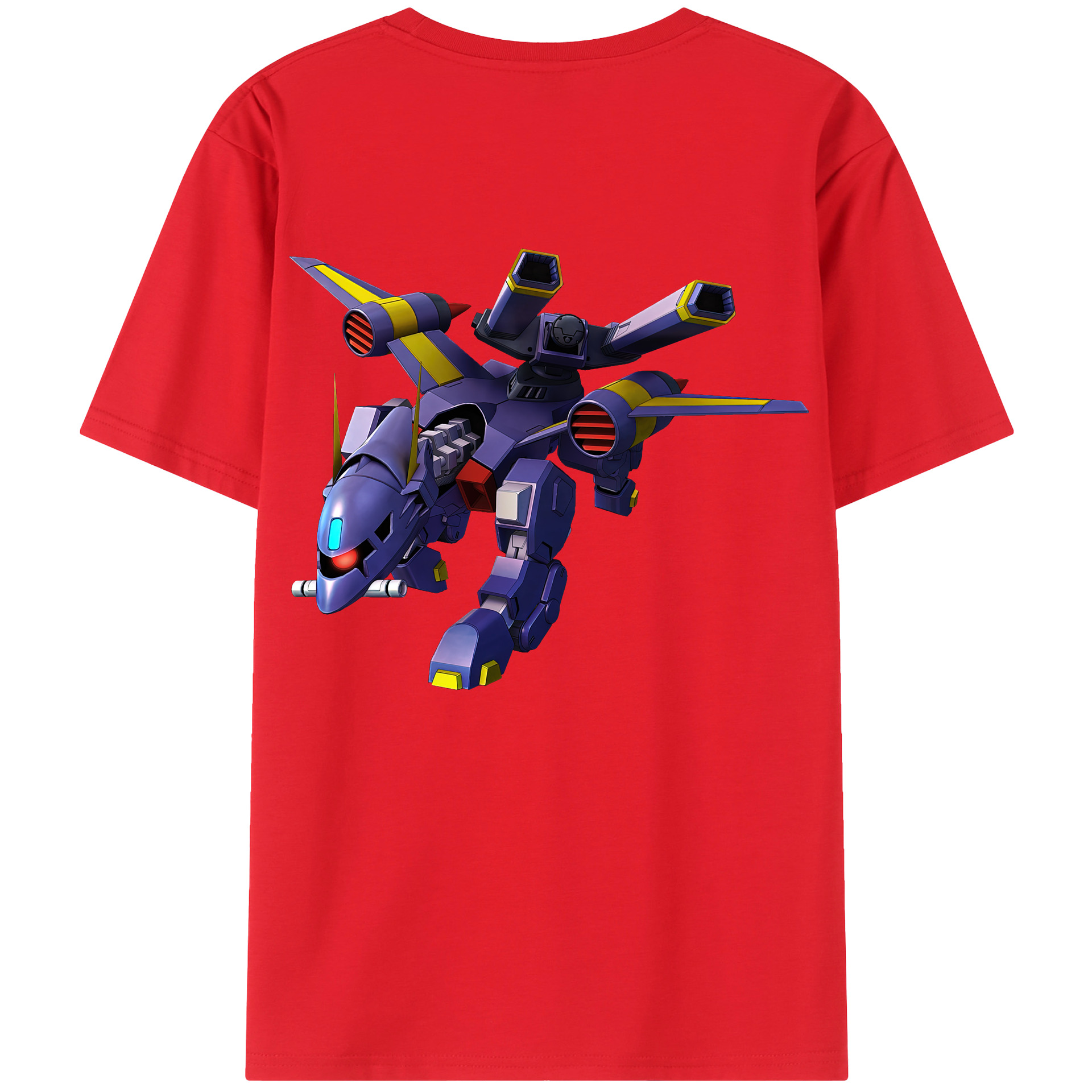 （画像用） 機動戦士ガンダム Mobile Suit Gundam 綿100％ メンズ半袖Tシャツ（バックプリント） 通気性