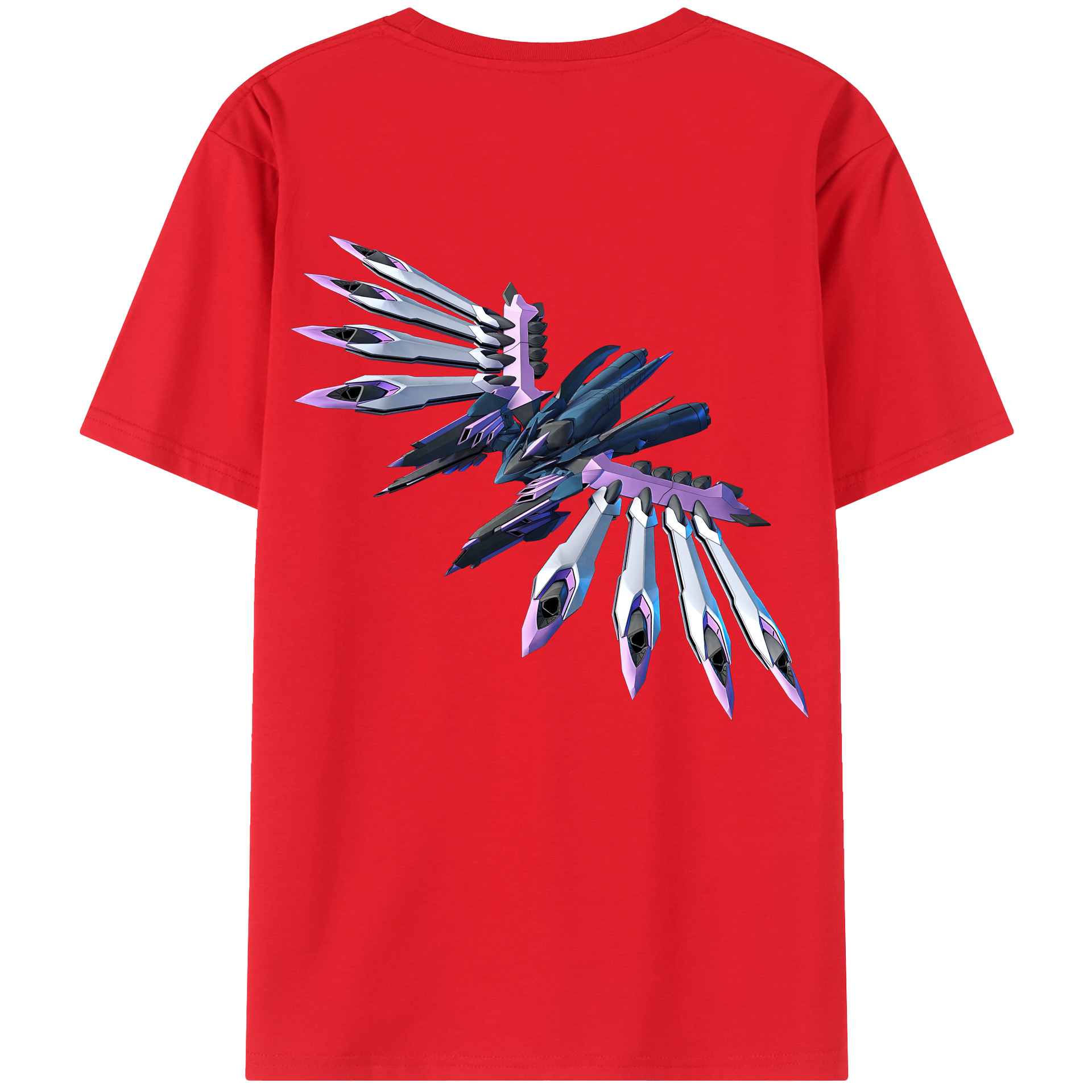 （画像用） 機動戦士ガンダム Mobile Suit Gundam 綿100％ メンズ半袖Tシャツ（バックプリント） 通気性