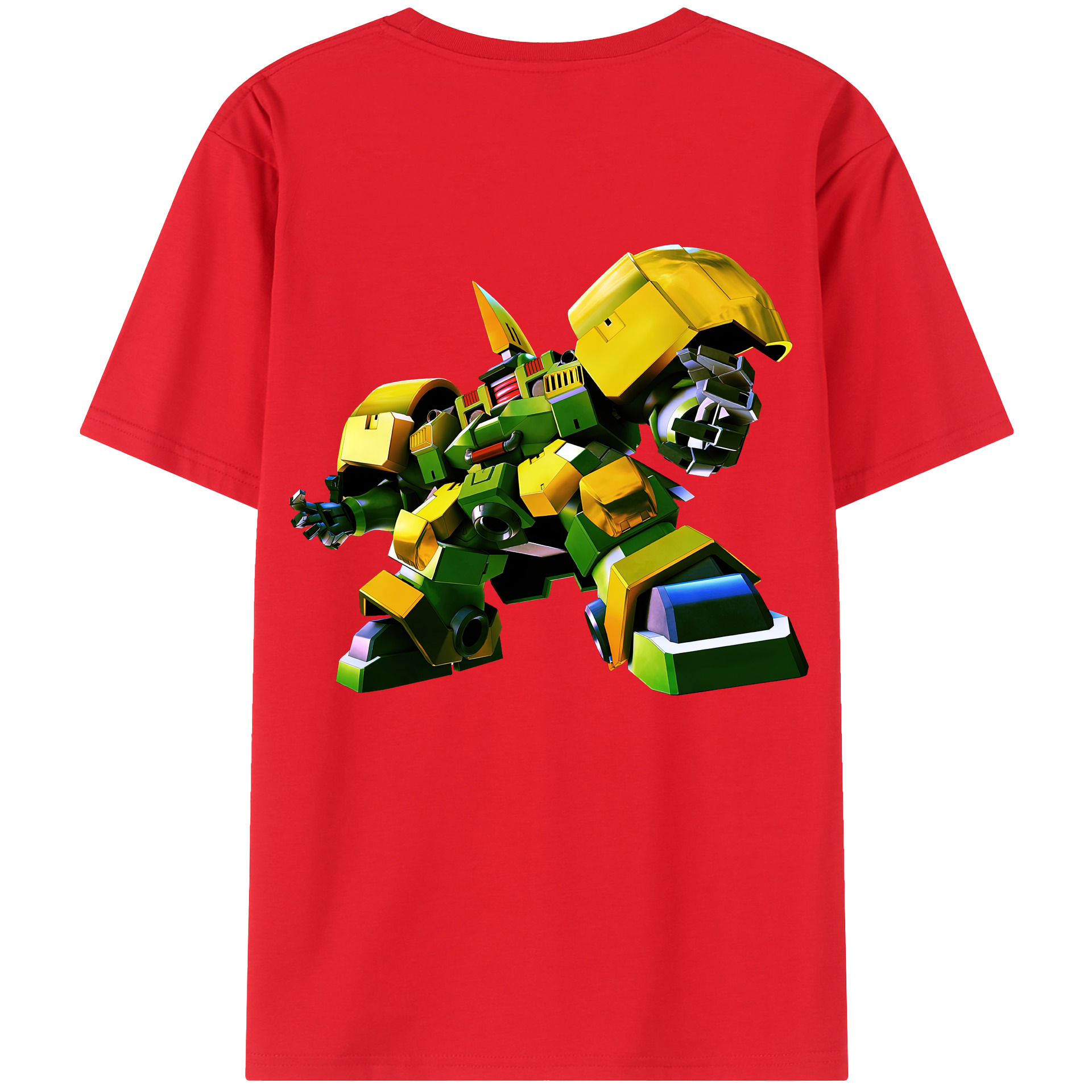 （画像用） 機動戦士ガンダム Mobile Suit Gundam 綿100％ メンズ半袖Tシャツ（バックプリント） 通気性