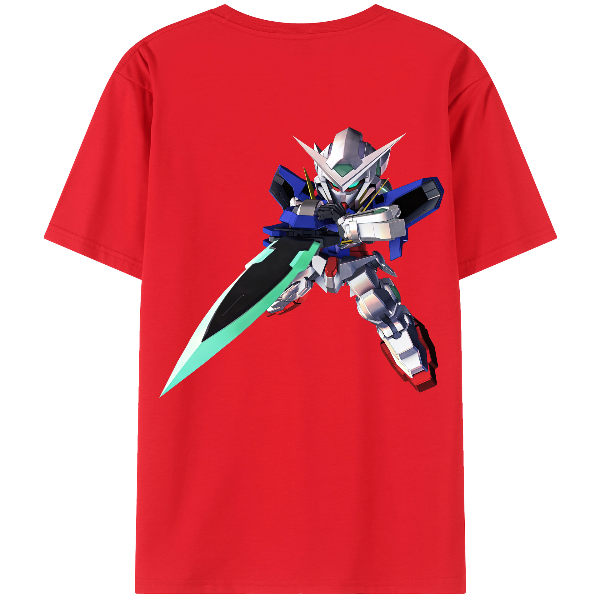 （画像用） 機動戦士ガンダム Mobile Suit Gundam 綿100％ メンズ半袖Tシャツ（バックプリント） 通気性