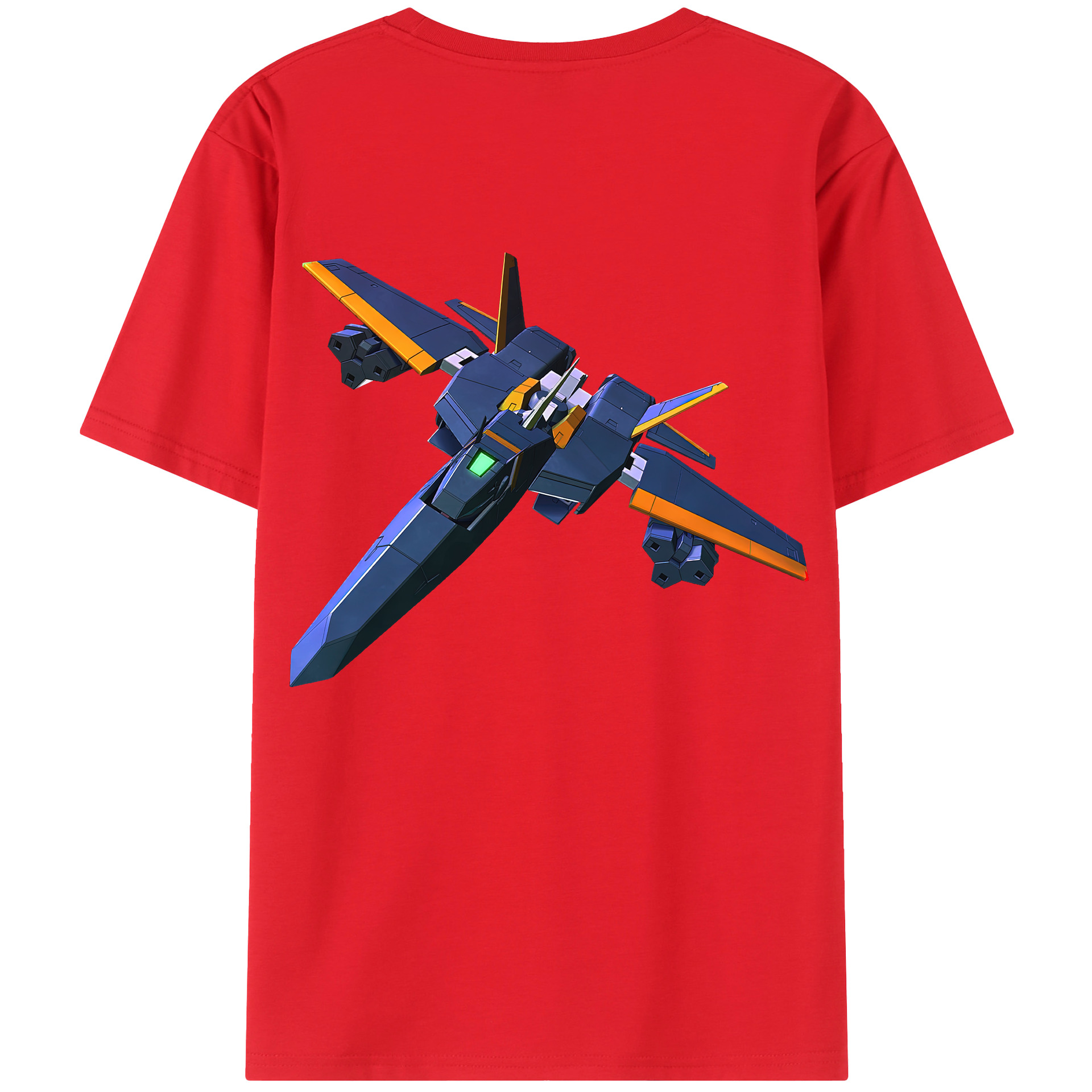 （画像用） 機動戦士ガンダム Mobile Suit Gundam 綿100％ メンズ半袖Tシャツ（バックプリント） 通気性