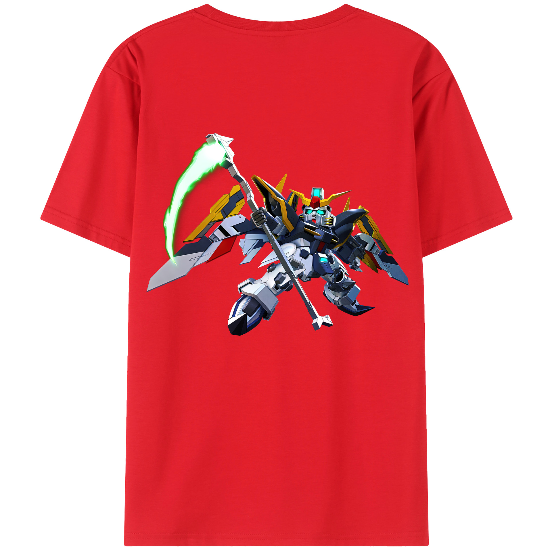 （画像用） 機動戦士ガンダム Mobile Suit Gundam 綿100％ メンズ半袖Tシャツ（バックプリント） 通気性