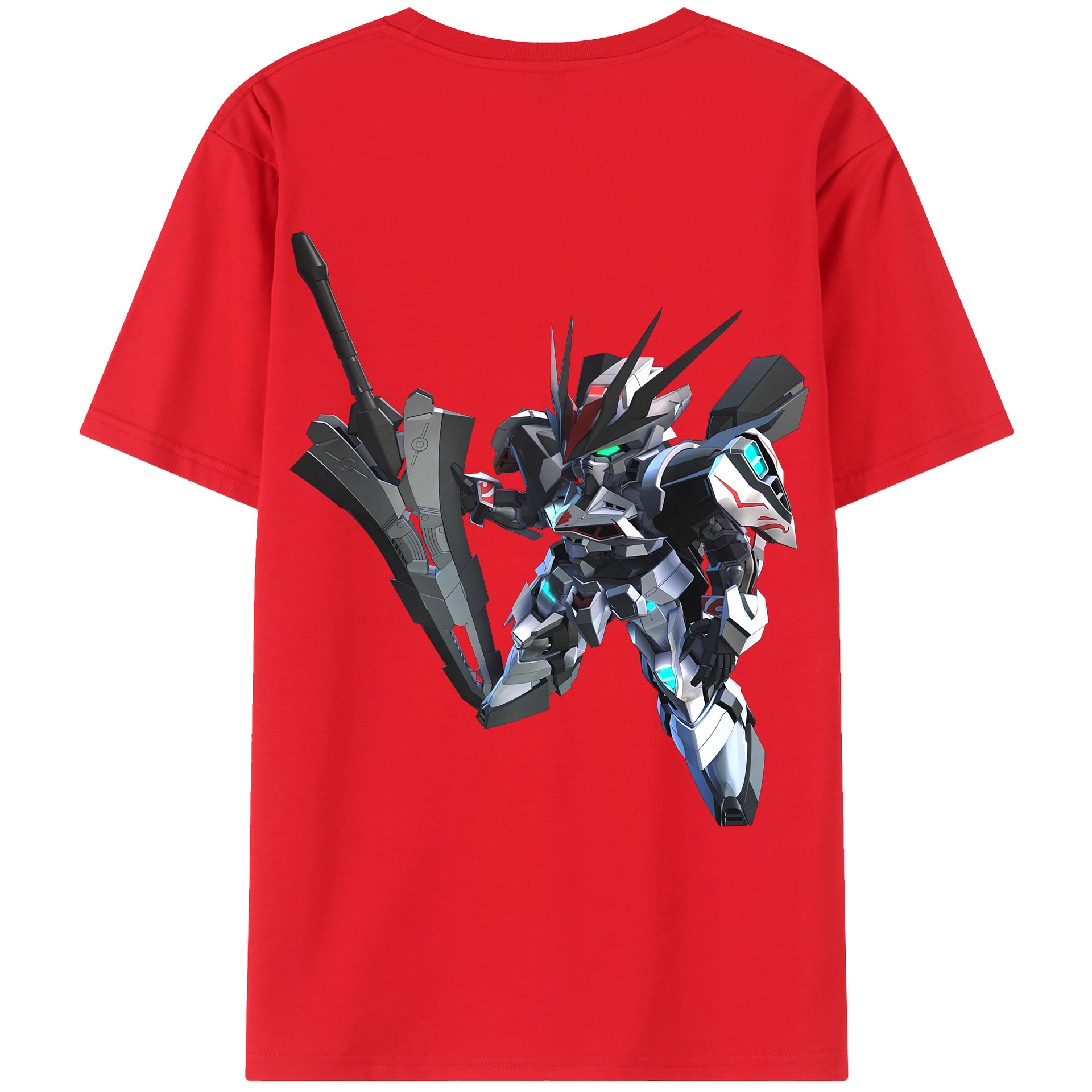 （画像用） 機動戦士ガンダム Mobile Suit Gundam 綿100％ メンズ半袖Tシャツ（バックプリント） 通気性