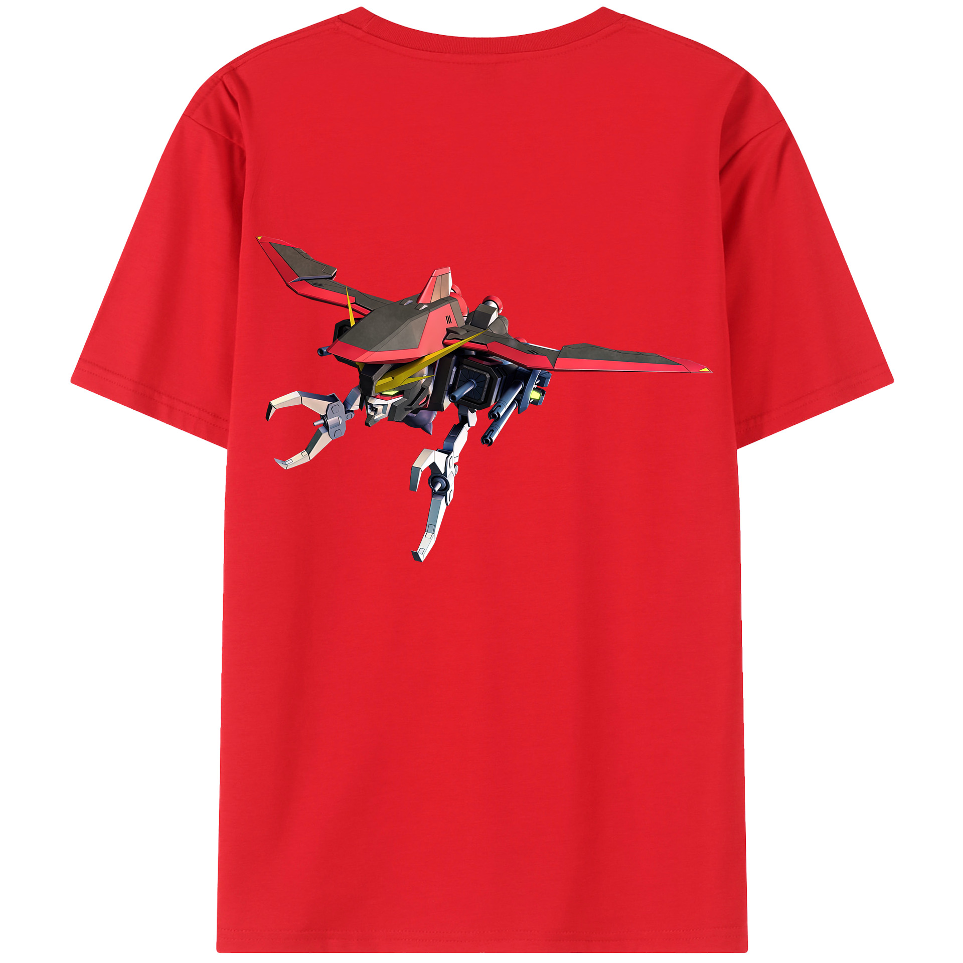 （画像用） 機動戦士ガンダム Mobile Suit Gundam 綿100％ メンズ半袖Tシャツ（バックプリント） 通気性