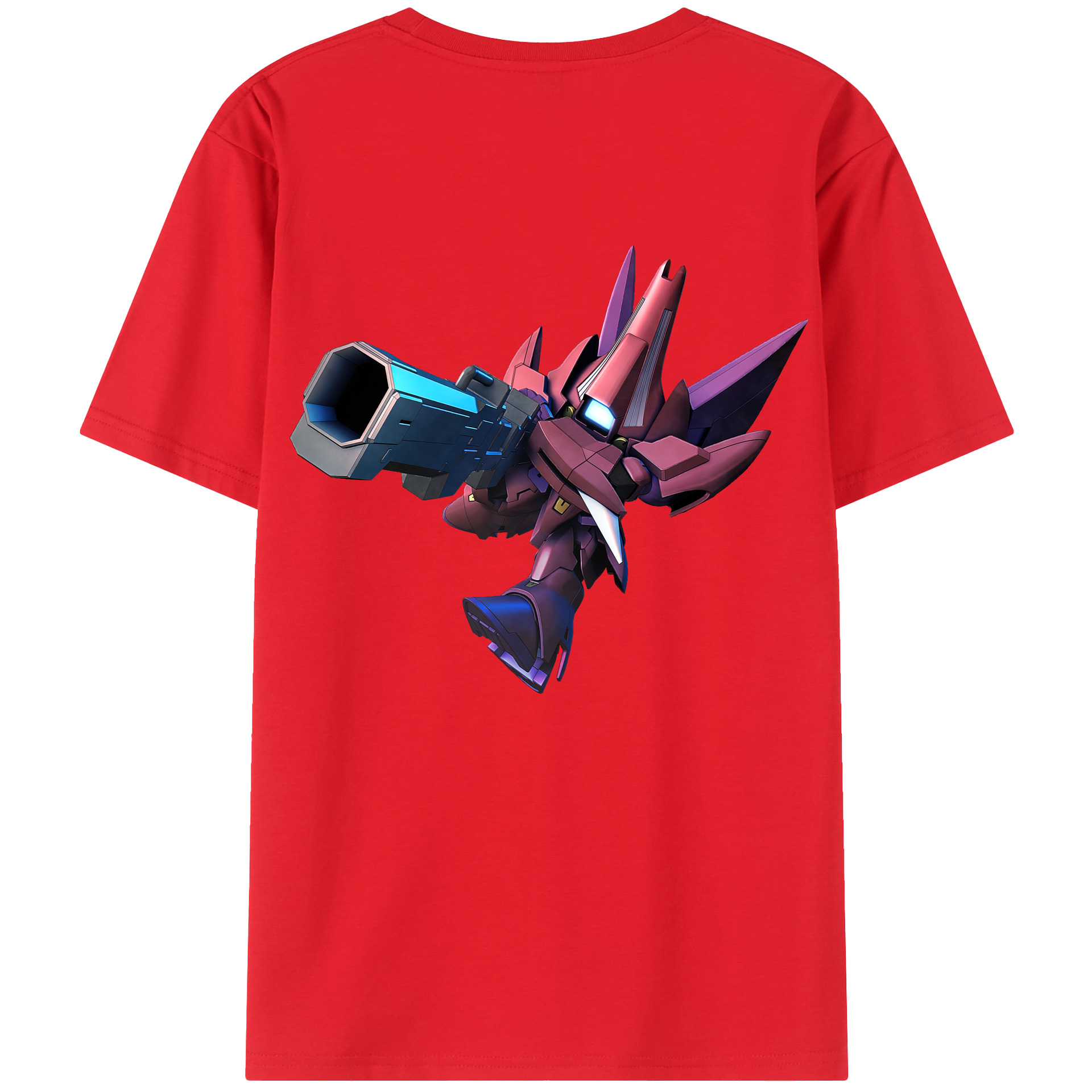 （画像用） 機動戦士ガンダム Mobile Suit Gundam 綿100％ メンズ半袖Tシャツ（バックプリント） 通気性