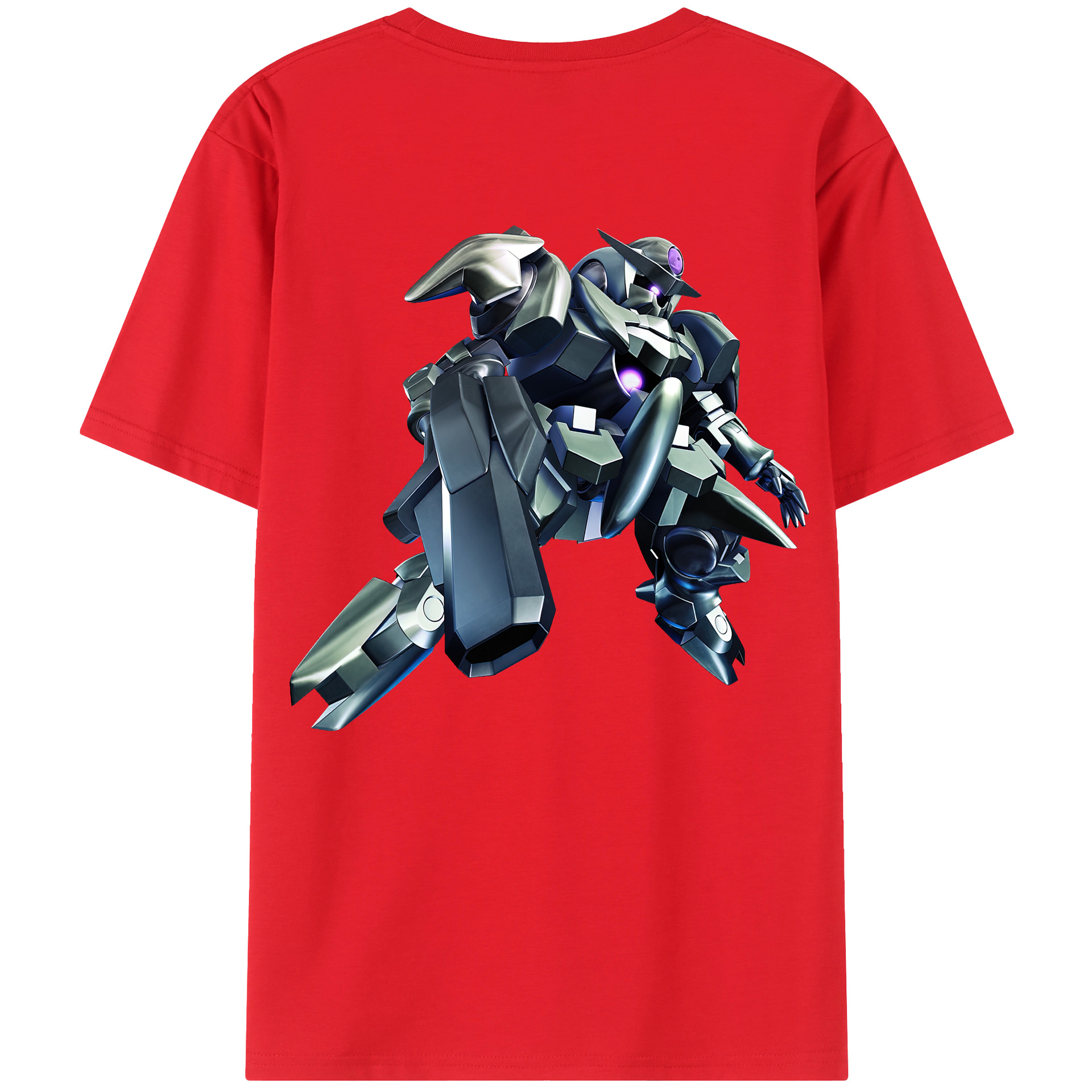 （画像用） 機動戦士ガンダム Mobile Suit Gundam 綿100％ メンズ半袖Tシャツ（バックプリント） 通気性