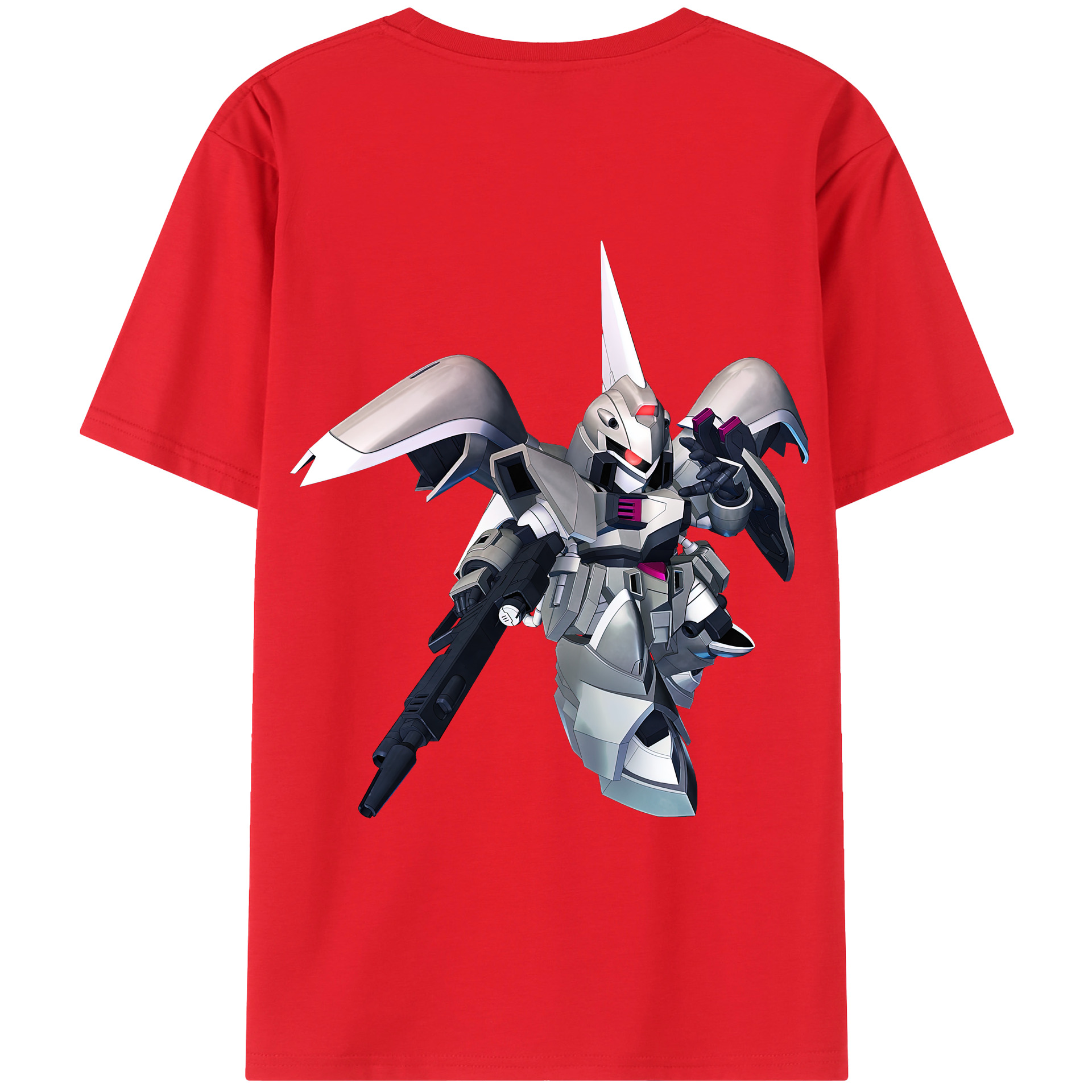 （画像用） 機動戦士ガンダム Mobile Suit Gundam 綿100％ メンズ半袖Tシャツ（バックプリント） 通気性