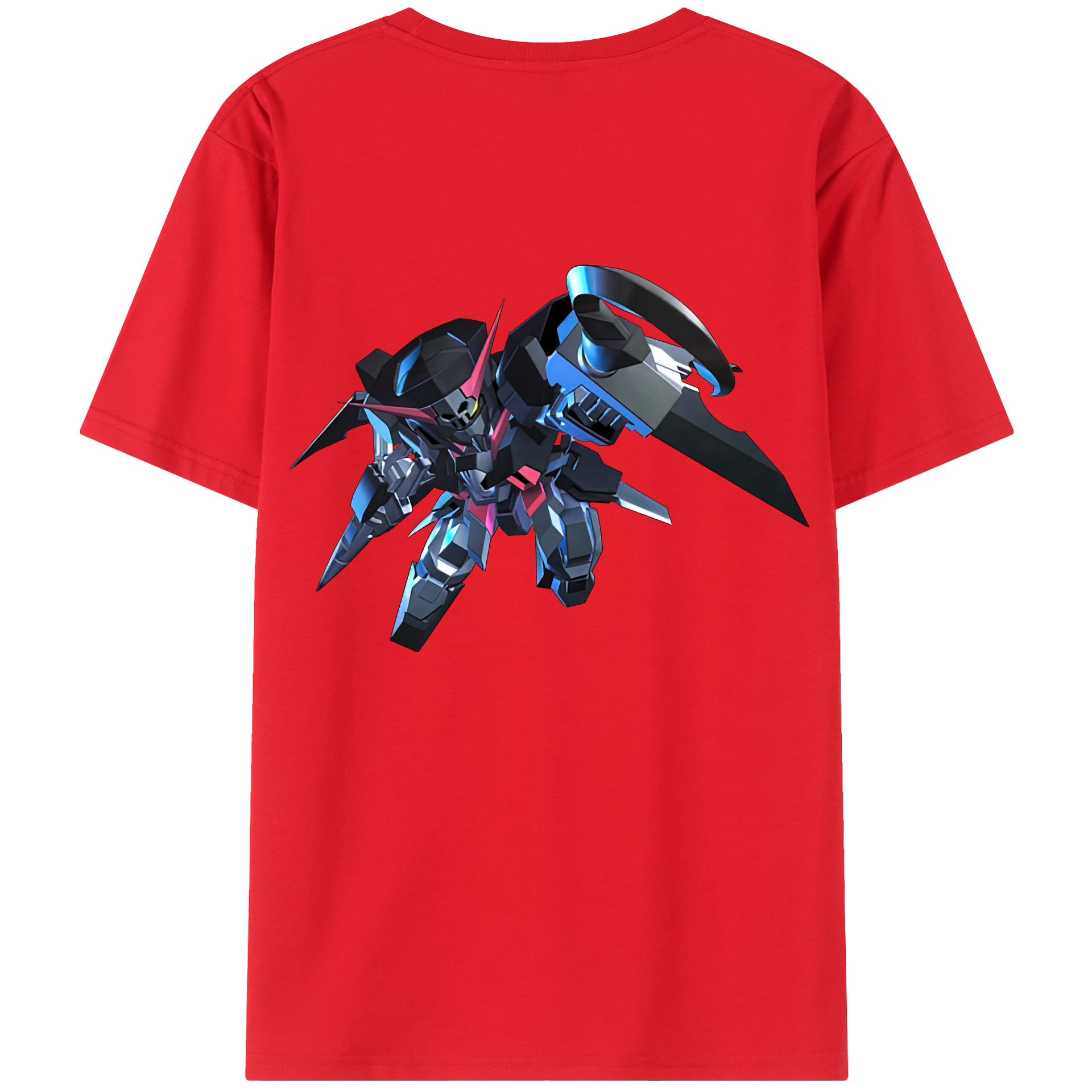 （画像用） 機動戦士ガンダム Mobile Suit Gundam 綿100％ メンズ半袖Tシャツ（バックプリント） 通気性