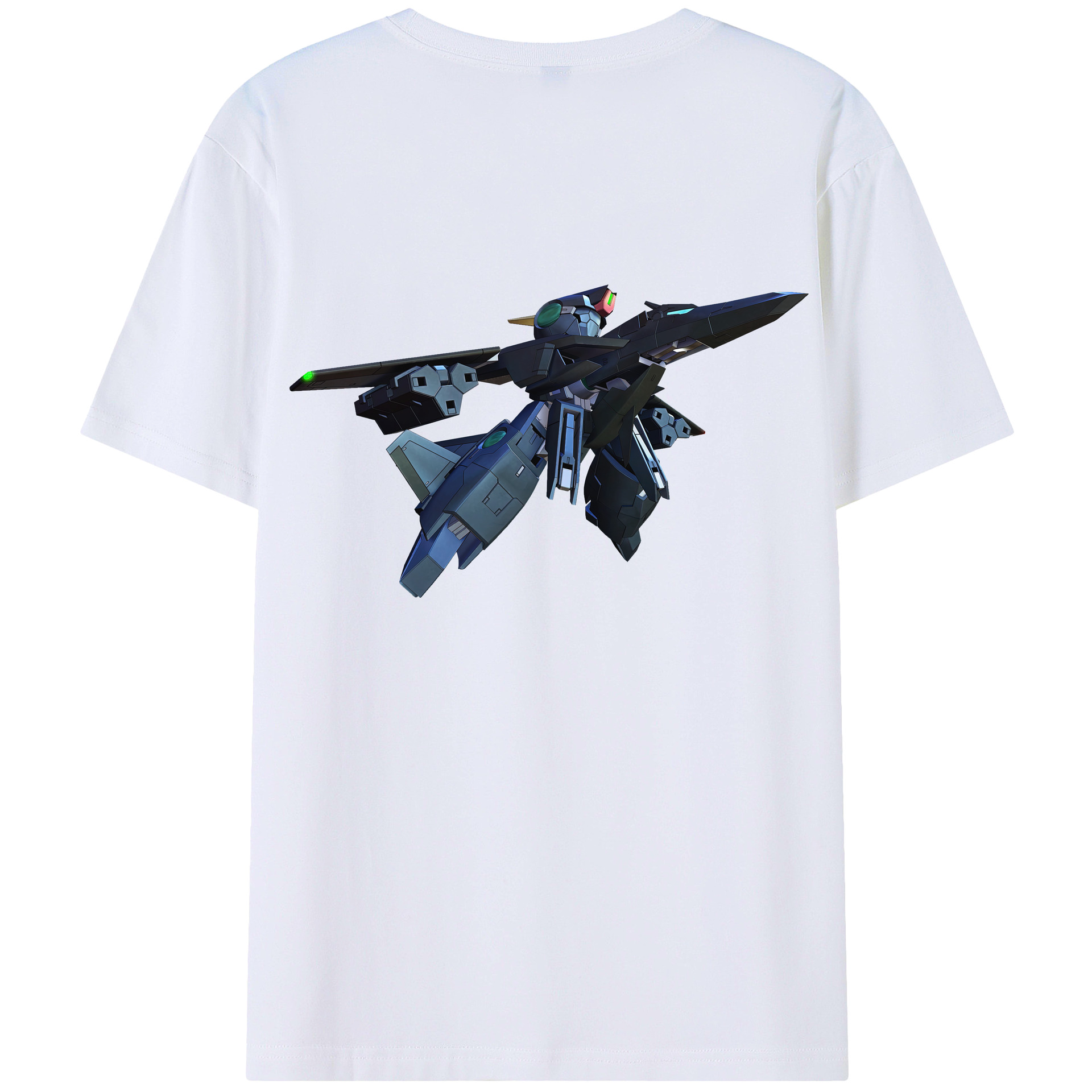 （画像用） 機動戦士ガンダム Mobile Suit Gundam 綿100％ メンズ半袖Tシャツ（バックプリント） 通気性