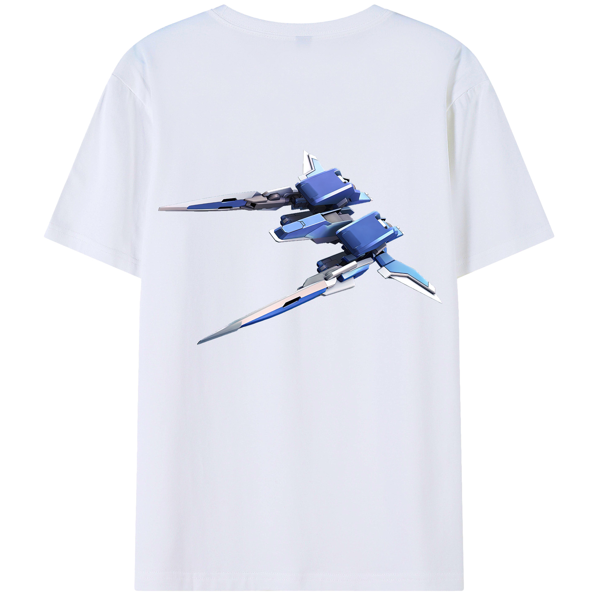 （画像用） 機動戦士ガンダム Mobile Suit Gundam 綿100％ メンズ半袖Tシャツ（バックプリント） 通気性