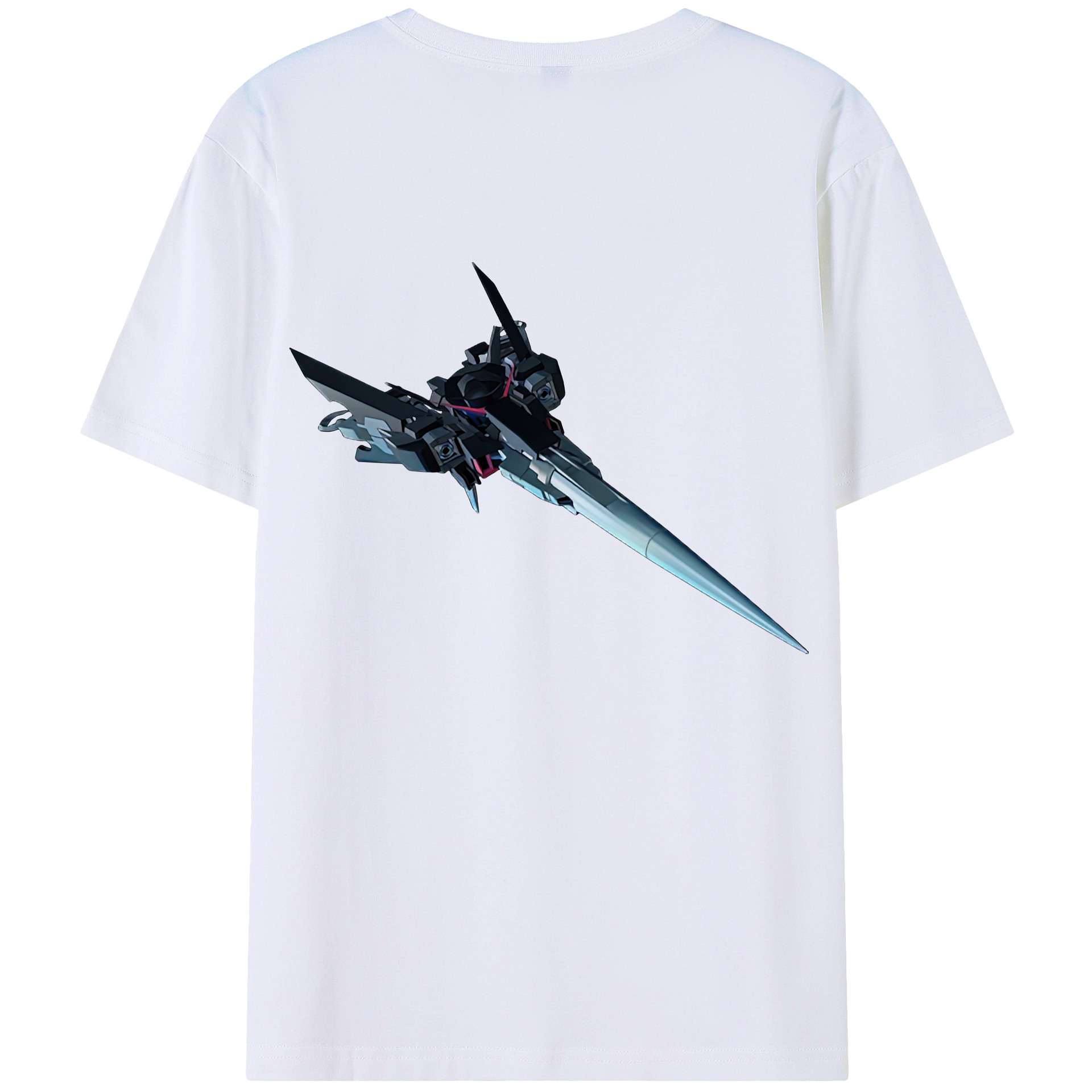 （画像用） 機動戦士ガンダム Mobile Suit Gundam 綿100％ メンズ半袖Tシャツ（バックプリント） 通気性