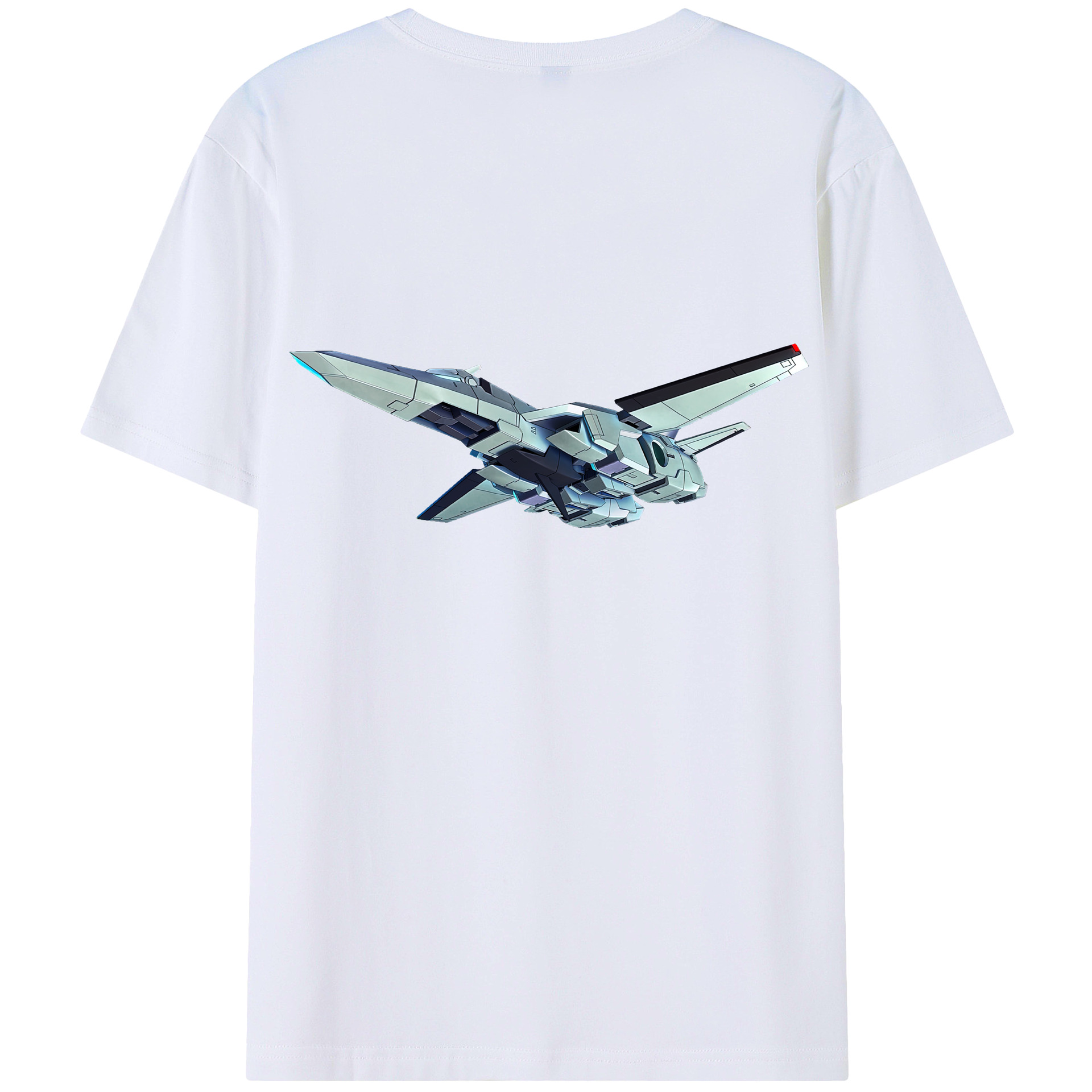 （画像用） 機動戦士ガンダム Mobile Suit Gundam 綿100％ メンズ半袖Tシャツ（バックプリント） 通気性