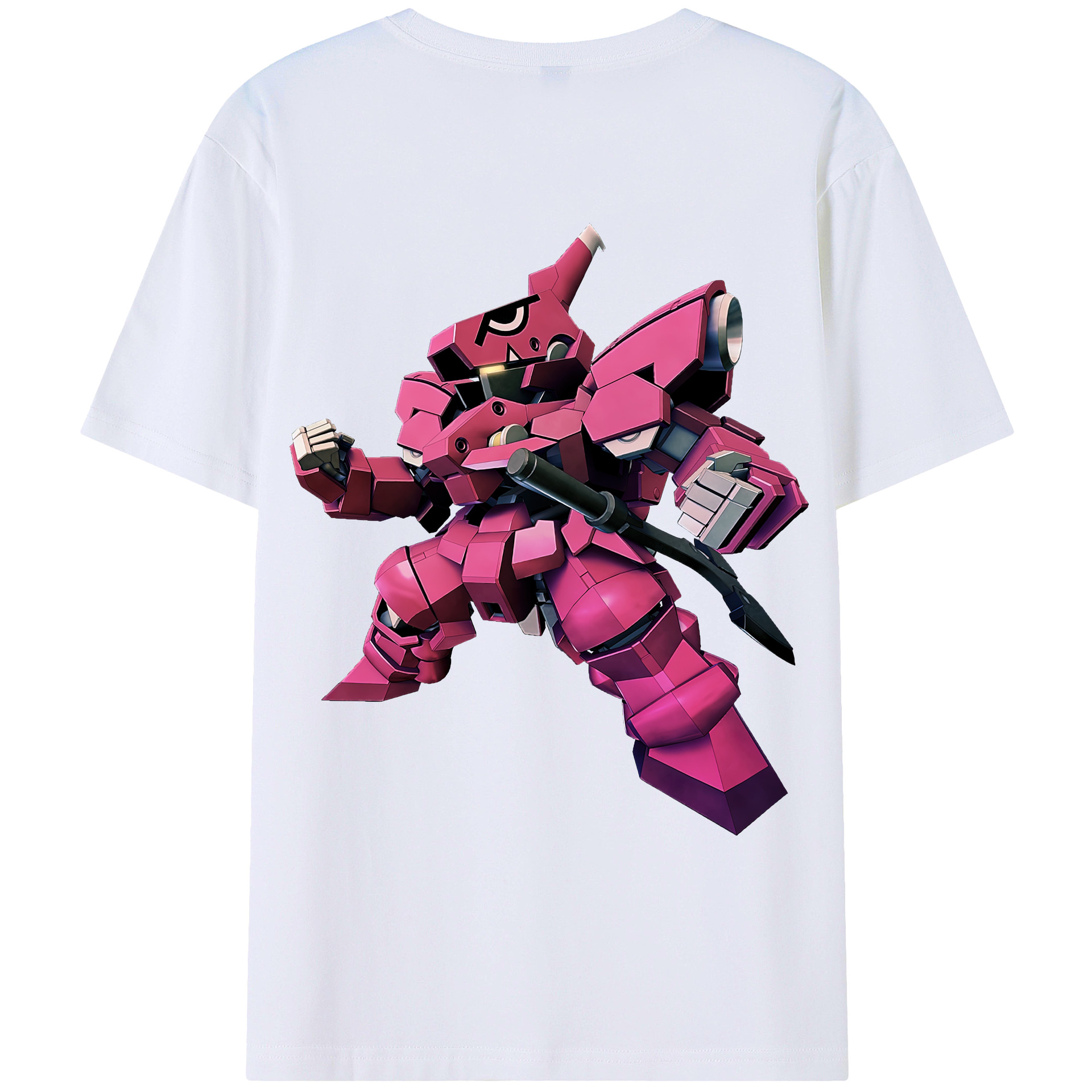 （画像用） 機動戦士ガンダム Mobile Suit Gundam 綿100％ メンズ半袖Tシャツ（バックプリント） 通気性