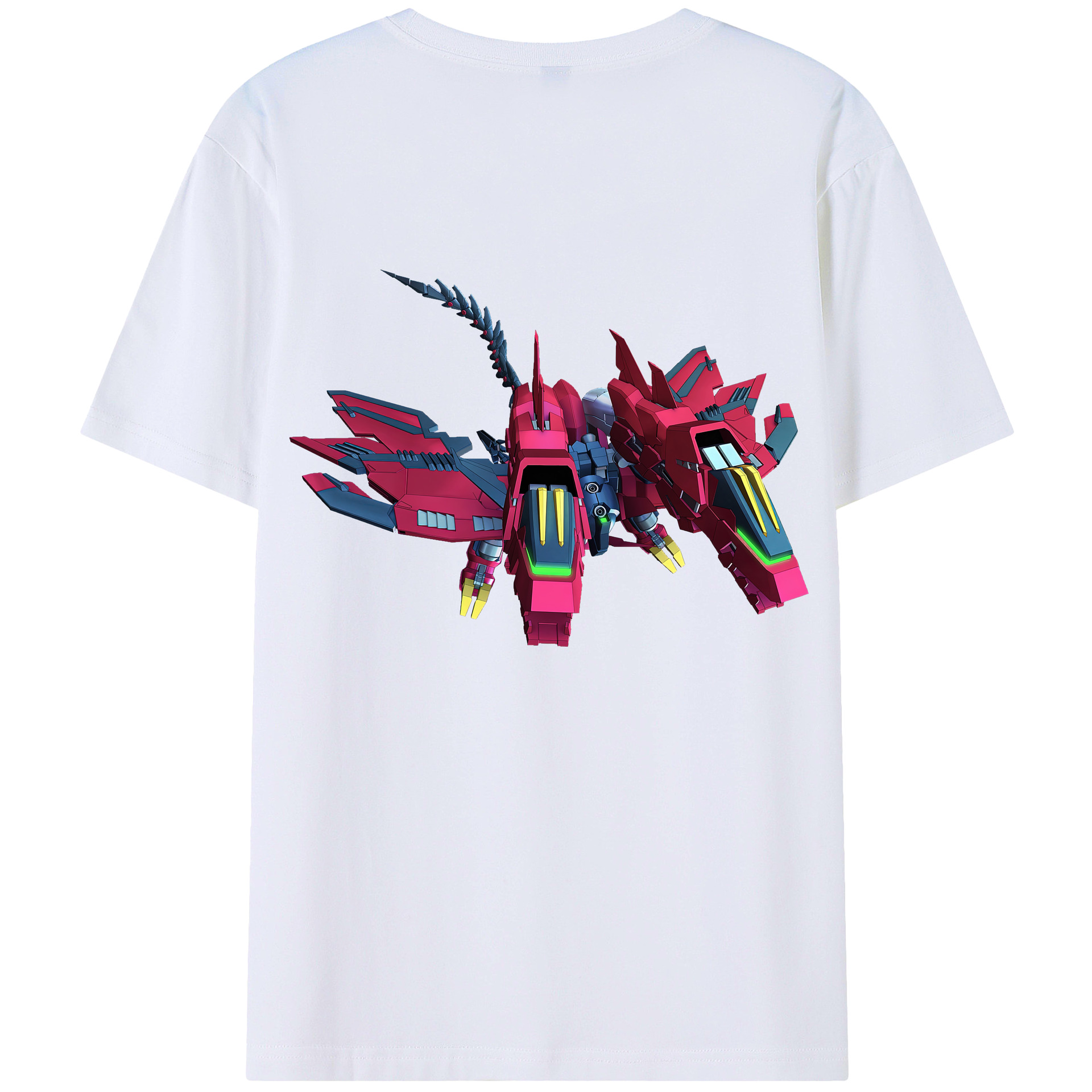 （画像用） 機動戦士ガンダム Mobile Suit Gundam 綿100％ メンズ半袖Tシャツ（バックプリント） 通気性