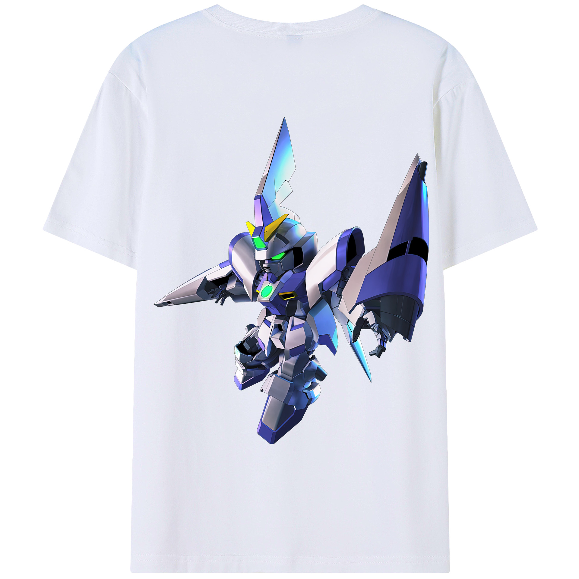 （画像用） 機動戦士ガンダム Mobile Suit Gundam 綿100％ メンズ半袖Tシャツ（バックプリント） 通気性