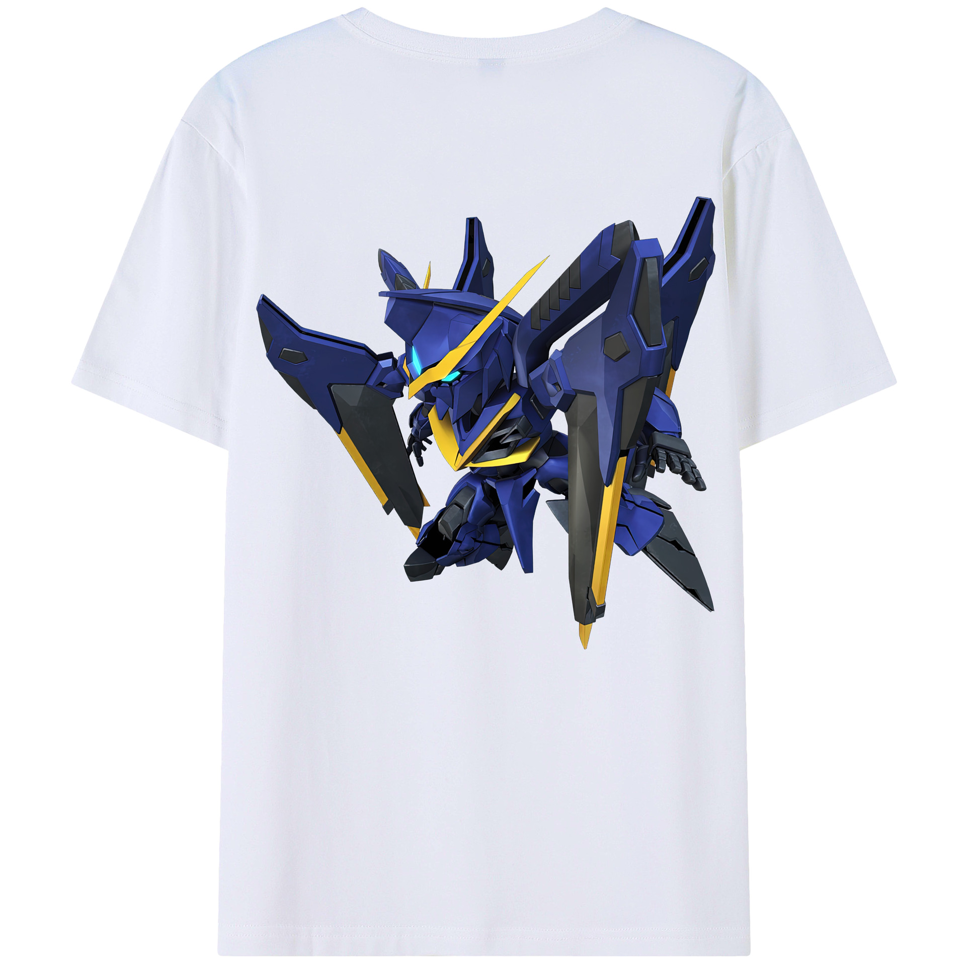 （画像用） 機動戦士ガンダム Mobile Suit Gundam 綿100％ メンズ半袖Tシャツ（バックプリント） 通気性