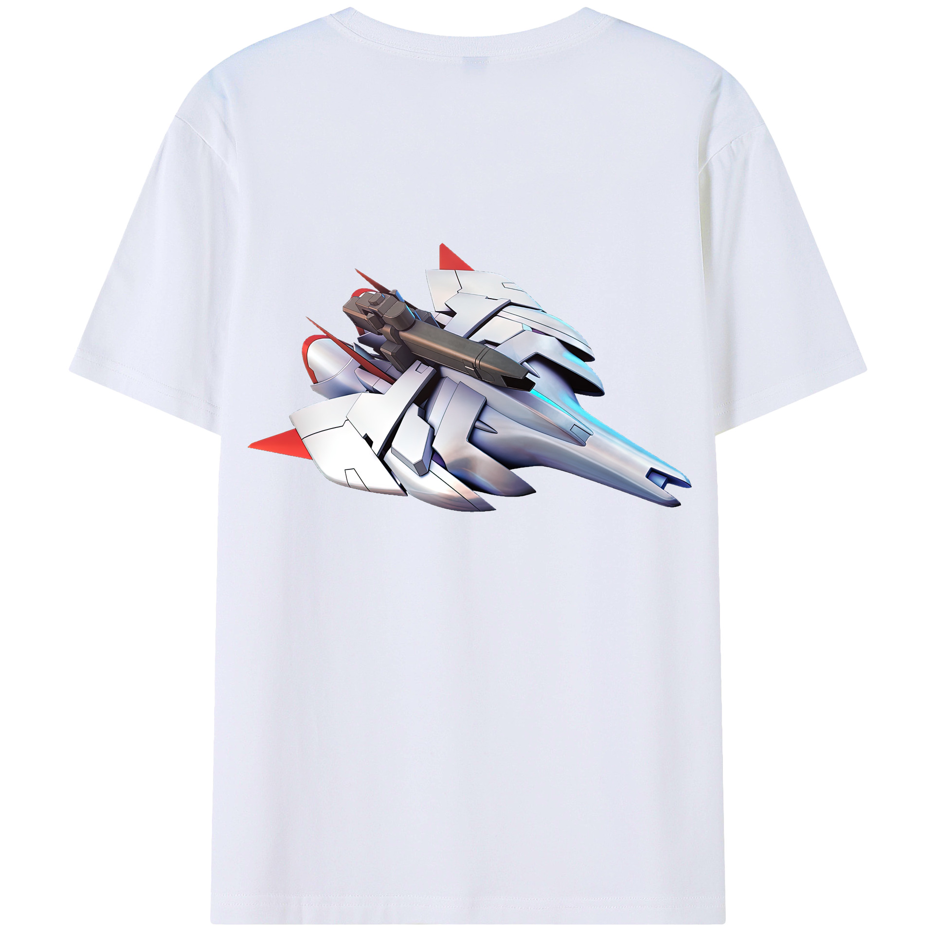 （画像用） 機動戦士ガンダム Mobile Suit Gundam 綿100％ メンズ半袖Tシャツ（バックプリント） 通気性