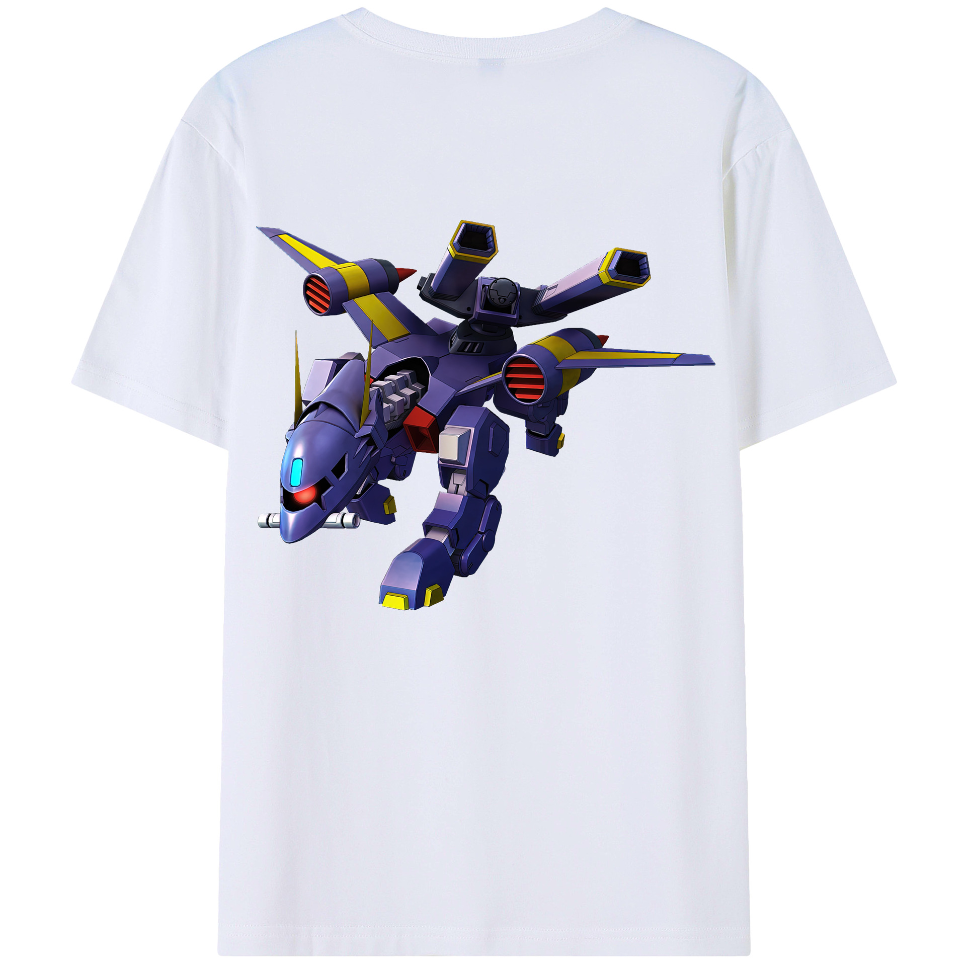 （画像用） 機動戦士ガンダム Mobile Suit Gundam 綿100％ メンズ半袖Tシャツ（バックプリント） 通気性