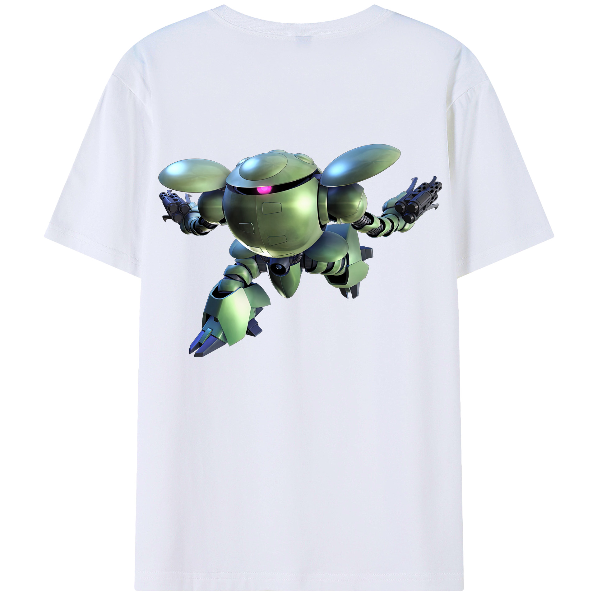 （画像用） 機動戦士ガンダム Mobile Suit Gundam 綿100％ メンズ半袖Tシャツ（バックプリント） 通気性