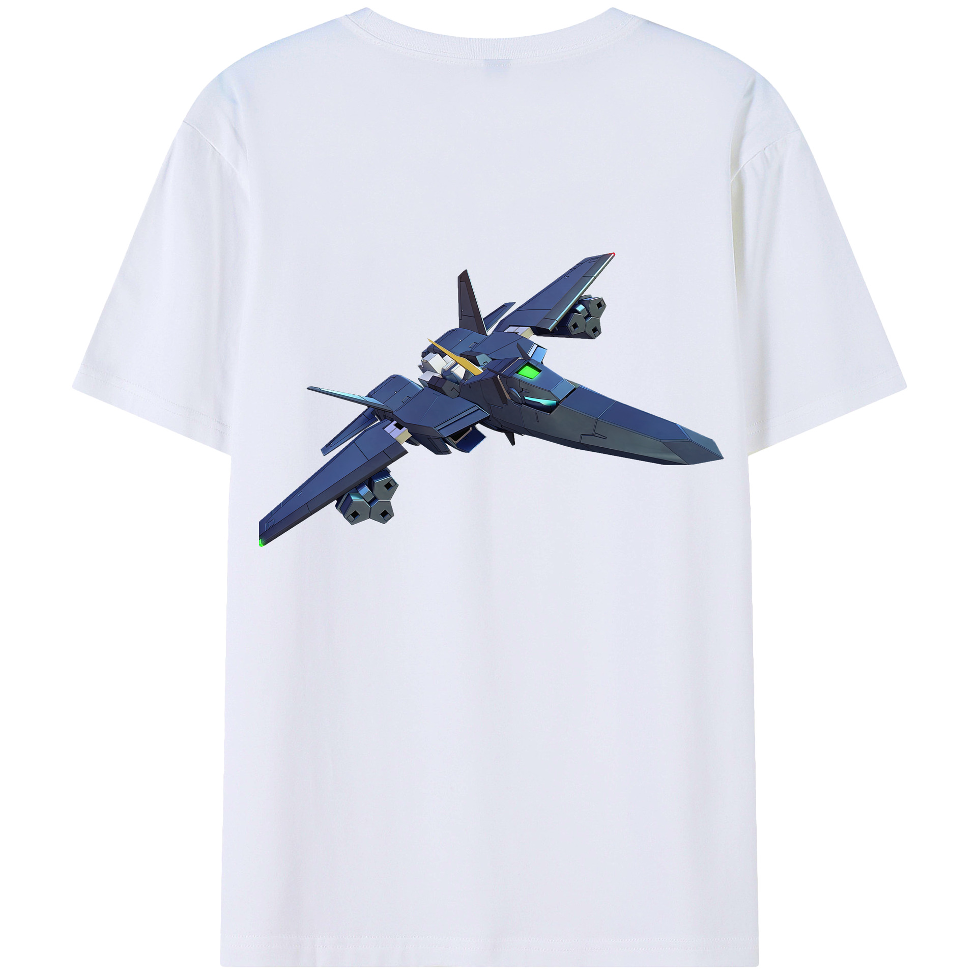 （画像用） 機動戦士ガンダム Mobile Suit Gundam 綿100％ メンズ半袖Tシャツ（バックプリント） 通気性