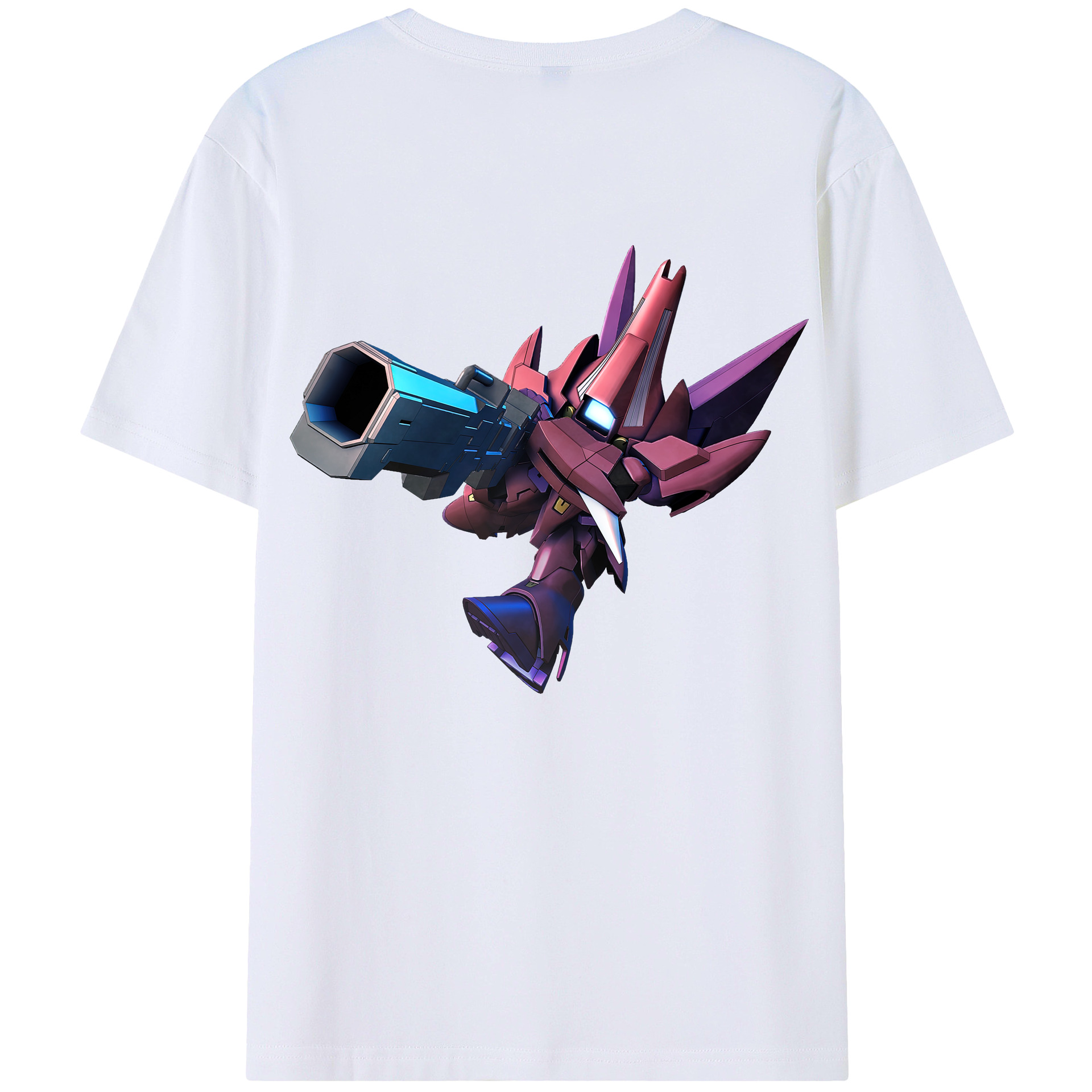 （画像用） 機動戦士ガンダム Mobile Suit Gundam 綿100％ メンズ半袖Tシャツ（バックプリント） 通気性
