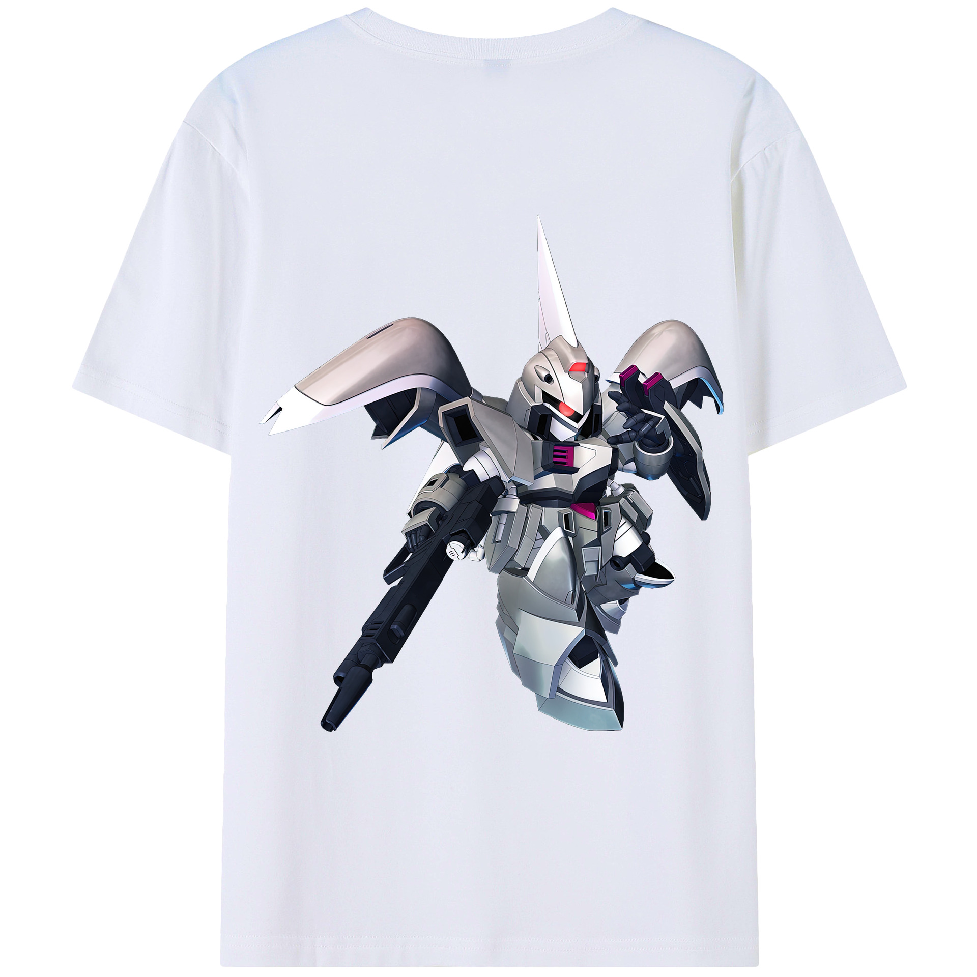 （画像用） 機動戦士ガンダム Mobile Suit Gundam 綿100％ メンズ半袖Tシャツ（バックプリント） 通気性