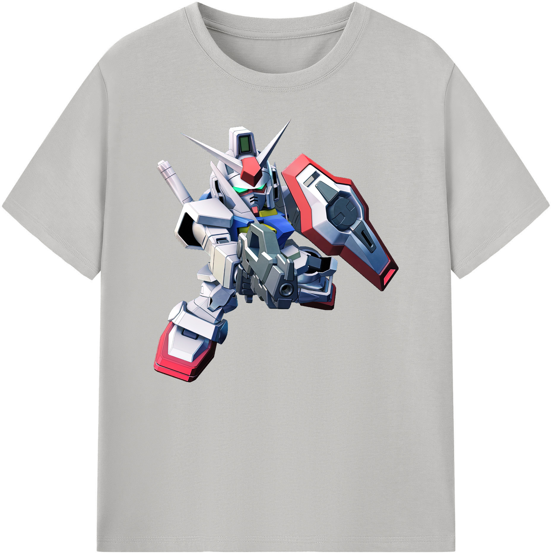 （画像用） 機動戦士ガンダム Mobile Suit Gundam 綿100％ メンズ半袖Tシャツ｜肌触りやわらか＆通気性