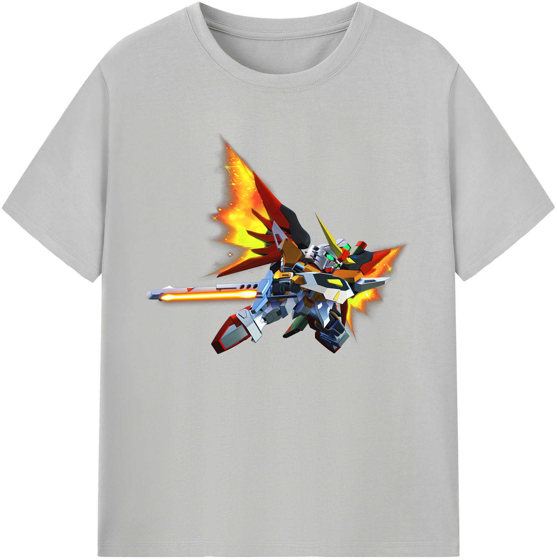 （画像用） 機動戦士ガンダム Mobile Suit Gundam 綿100％ メンズ半袖Tシャツ｜肌触りやわらか＆通気性