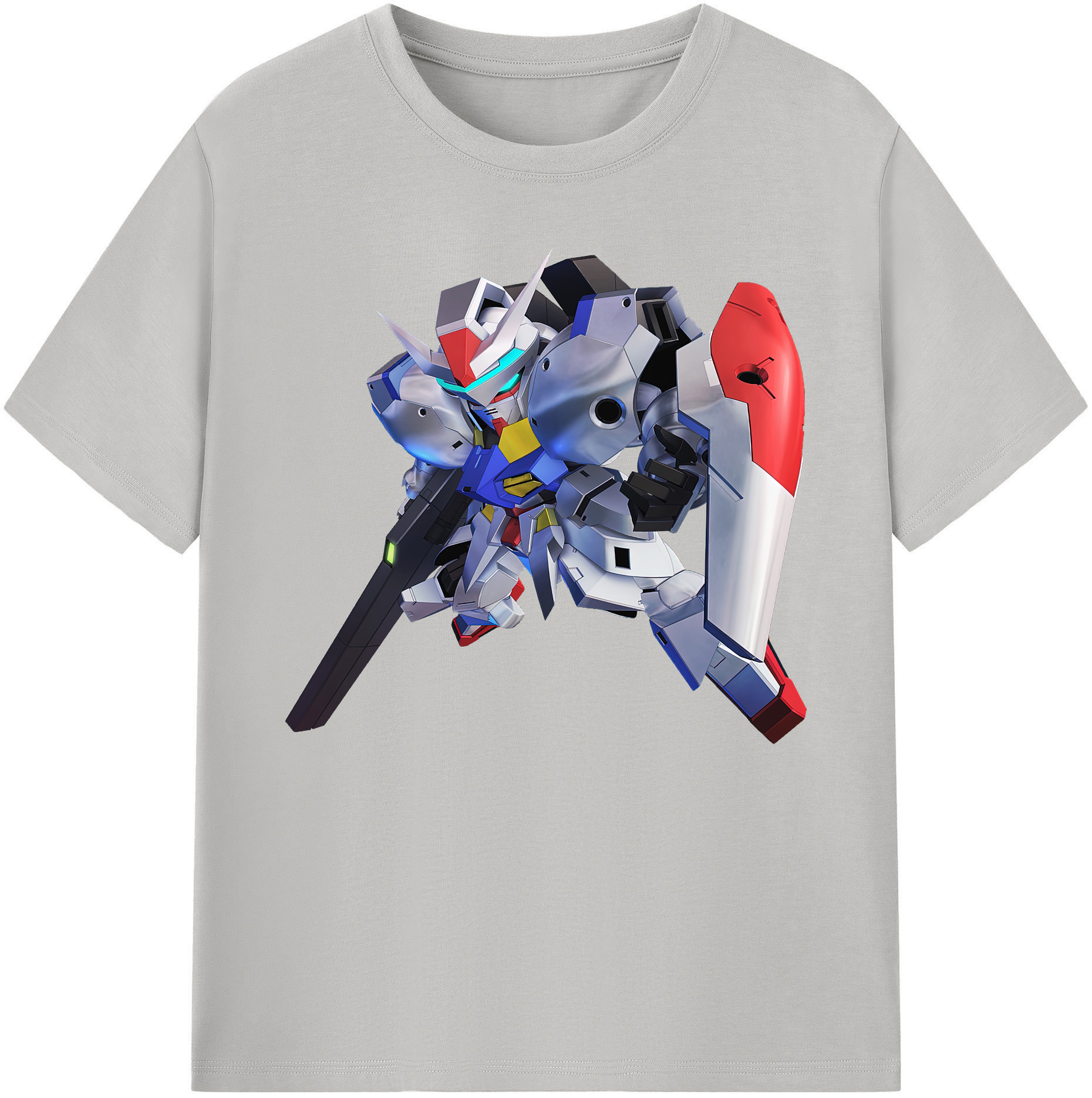 （画像用） 機動戦士ガンダム Mobile Suit Gundam 綿100％ メンズ半袖Tシャツ｜肌触りやわらか＆通気性