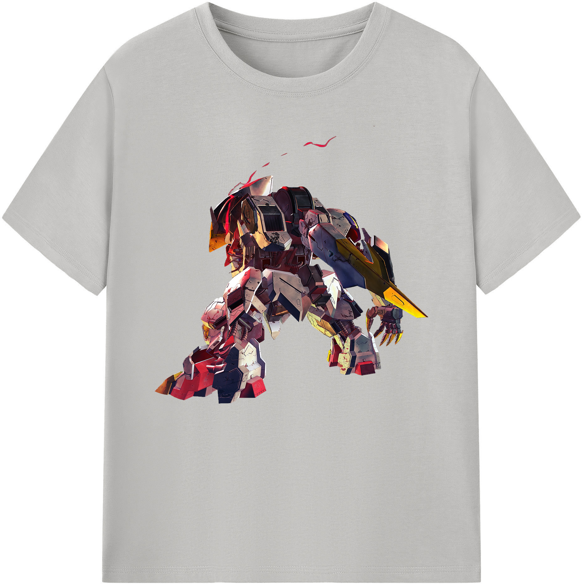 （画像用） 機動戦士ガンダム Mobile Suit Gundam 綿100％ メンズ半袖Tシャツ｜肌触りやわらか＆通気性