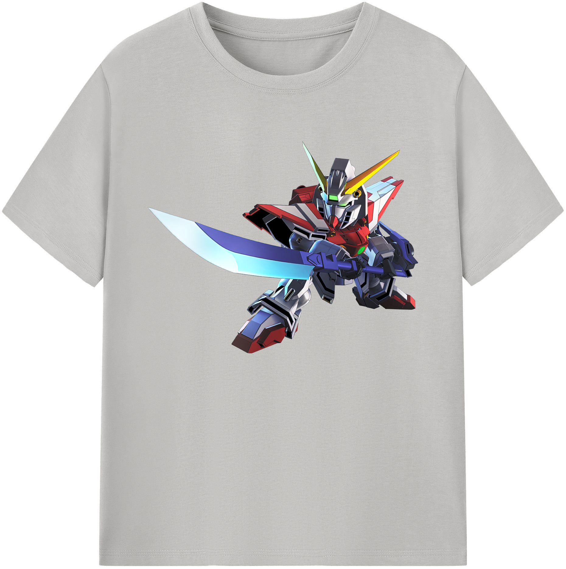 （画像用） 機動戦士ガンダム Mobile Suit Gundam 綿100％ メンズ半袖Tシャツ｜肌触りやわらか＆通気性