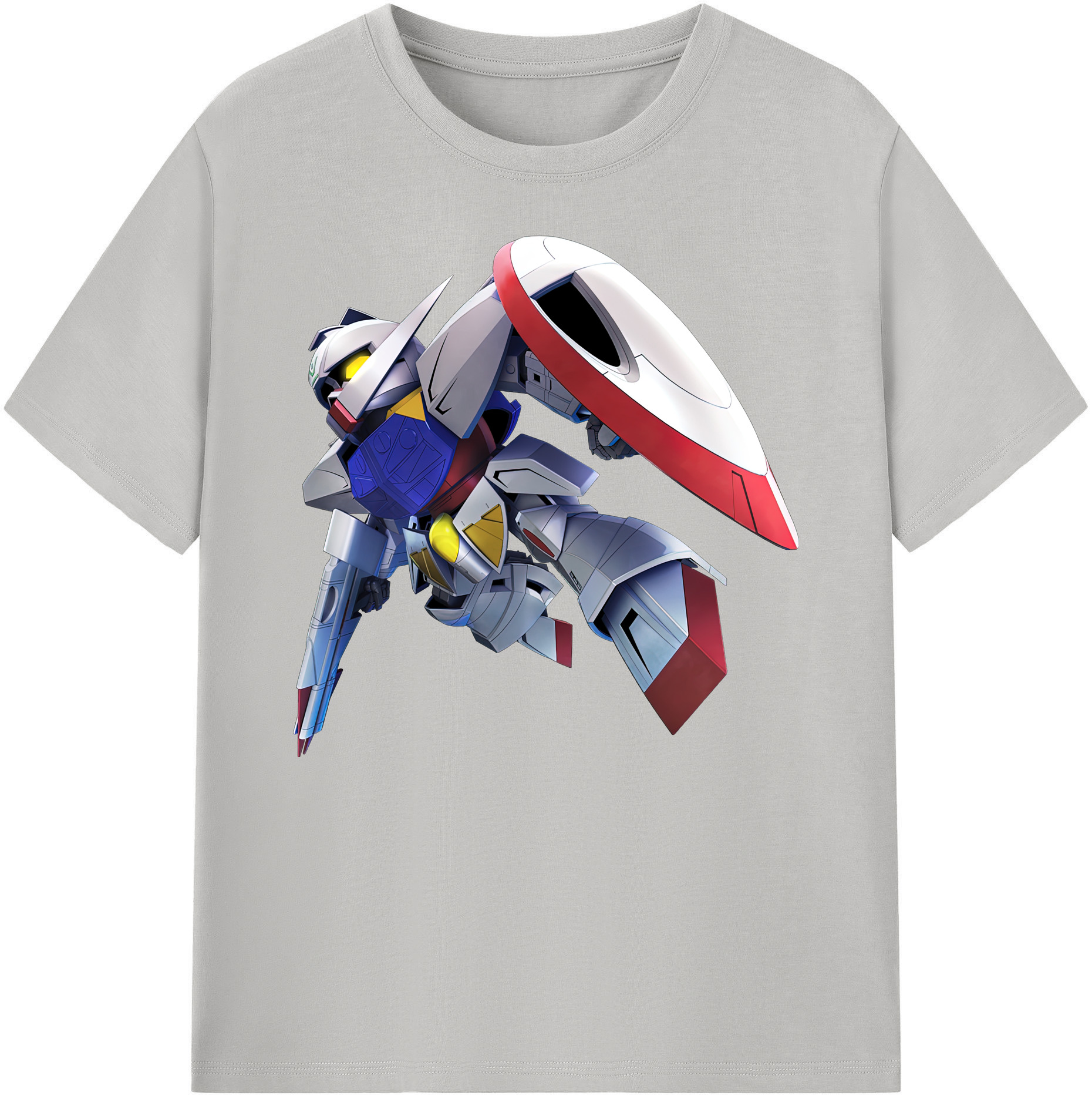 （画像用） 機動戦士ガンダム Mobile Suit Gundam 綿100％ メンズ半袖Tシャツ｜肌触りやわらか＆通気性