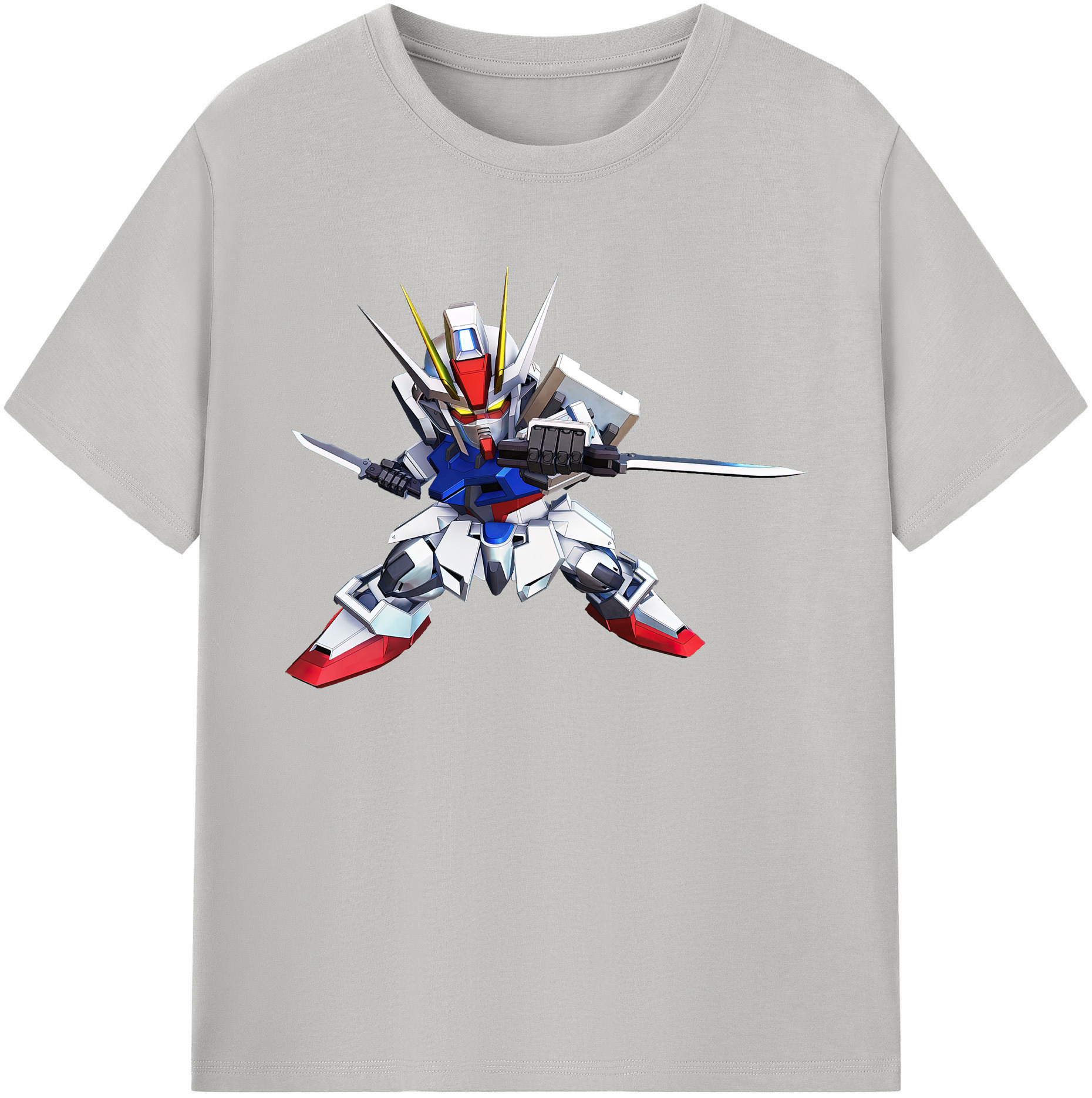 （画像用） 機動戦士ガンダム Mobile Suit Gundam 綿100％ メンズ半袖Tシャツ｜肌触りやわらか＆通気性
